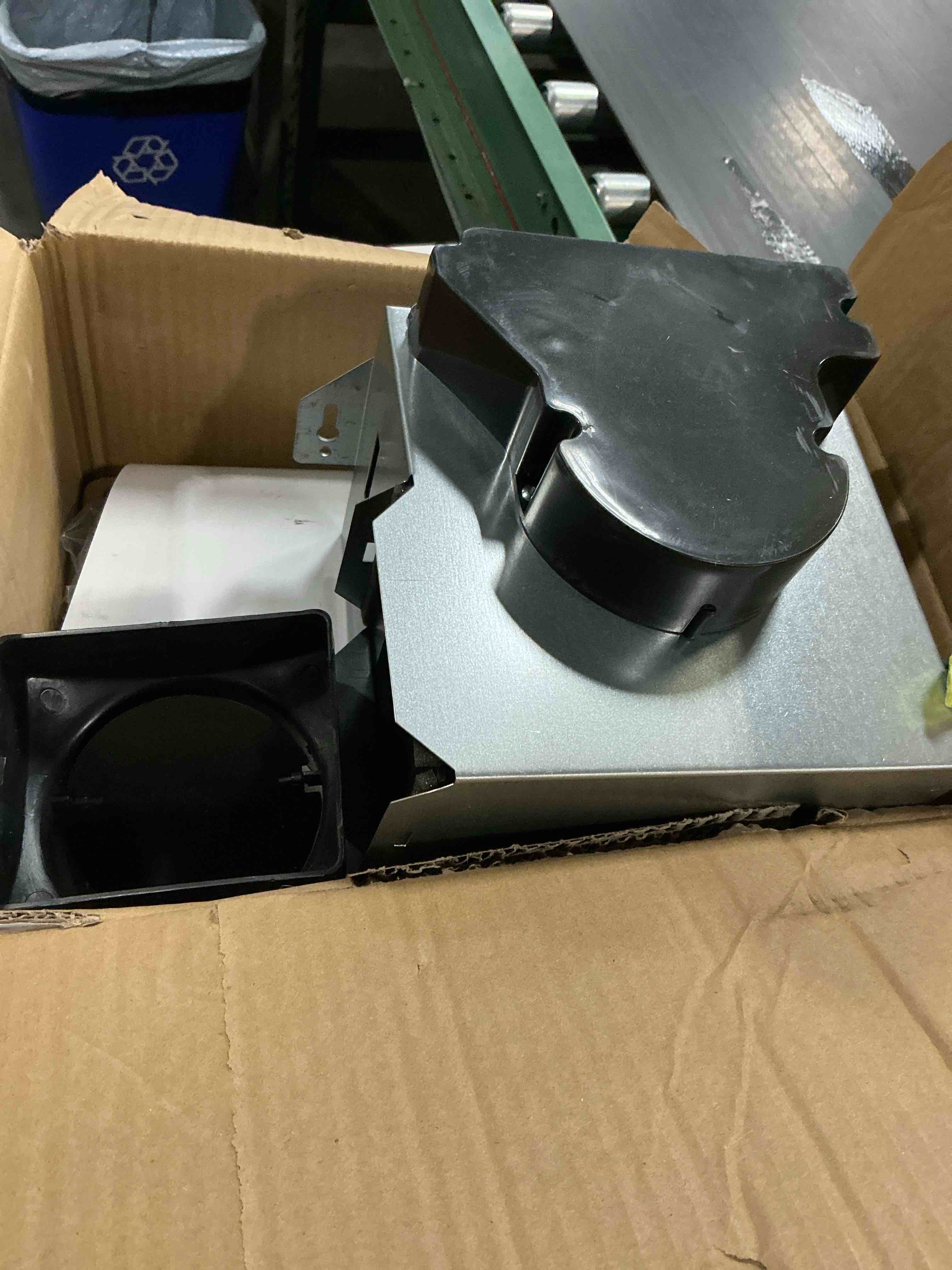 Condition photo showing As Is for home netwerks 80 cfm 1.5 sones bathroom exhaust fan with bluetooth speaker and light