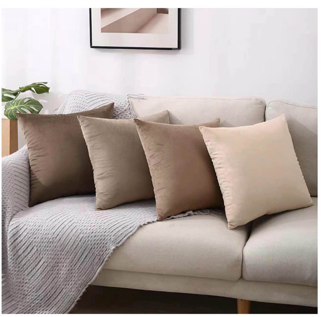 4pc pillow covers, velvet 