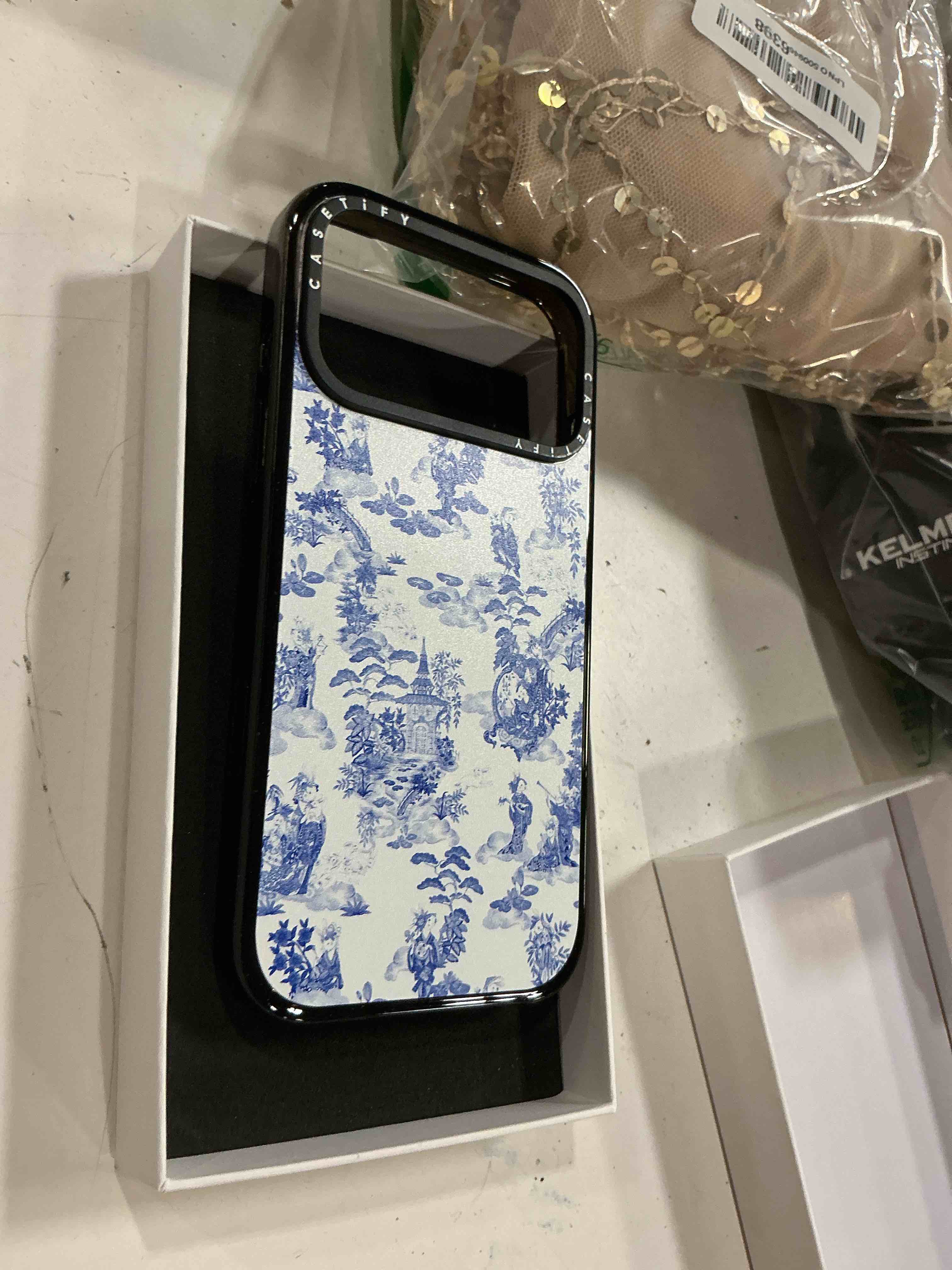 Condition photo showing New/Like New for casetify impact iphone 17 pro case [slim/compatible with magsafe / 8.2 ft. 4x military grade drop protection] - af dream flwrs - clear black