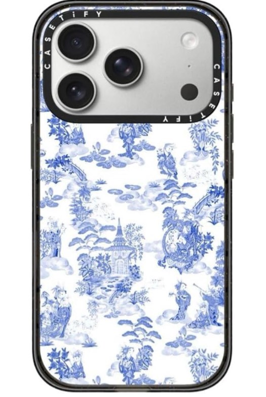 casetify impact iphone 17 pro case [slim/compatible with magsafe / 8.2 ft. 4x military grade drop protection] - af dream flwrs - clear black