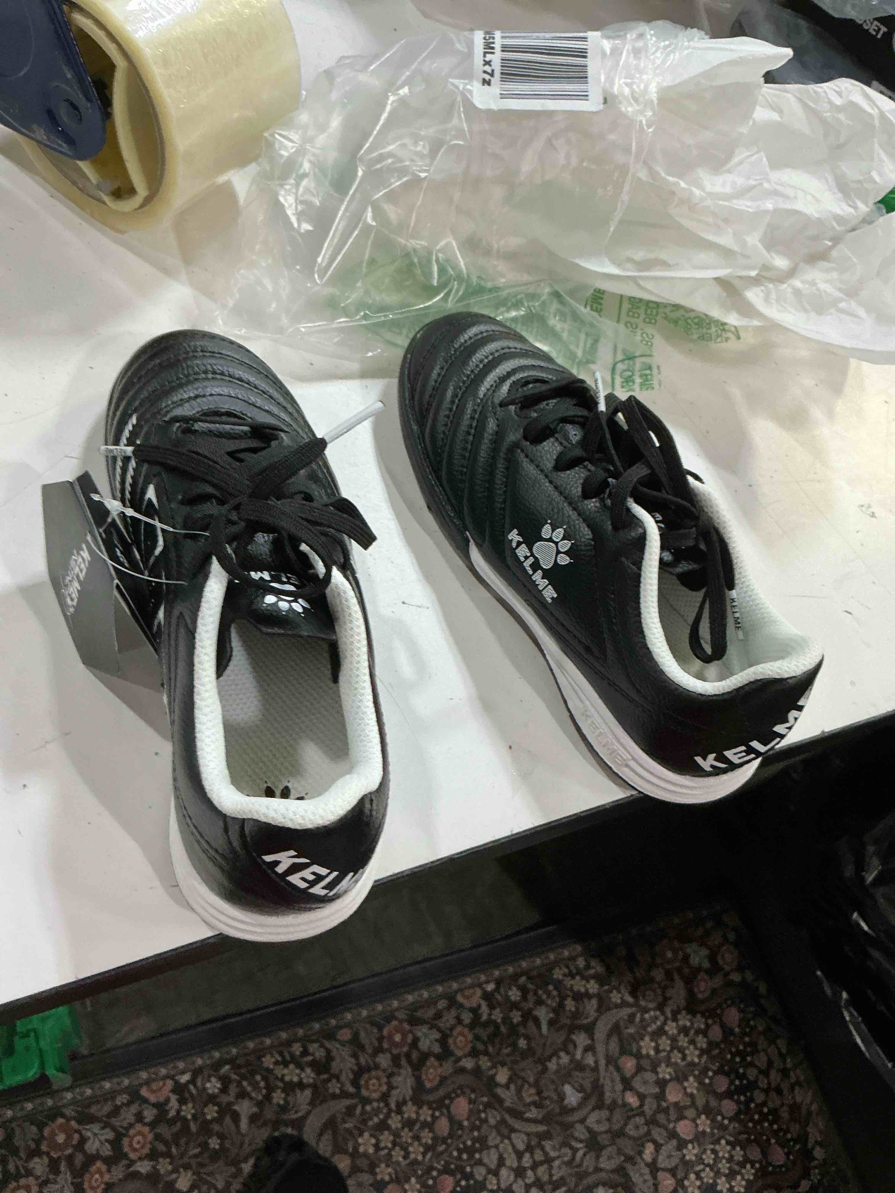 Condition photo showing Good Condition for kelme size 13.5 cleats soccer 