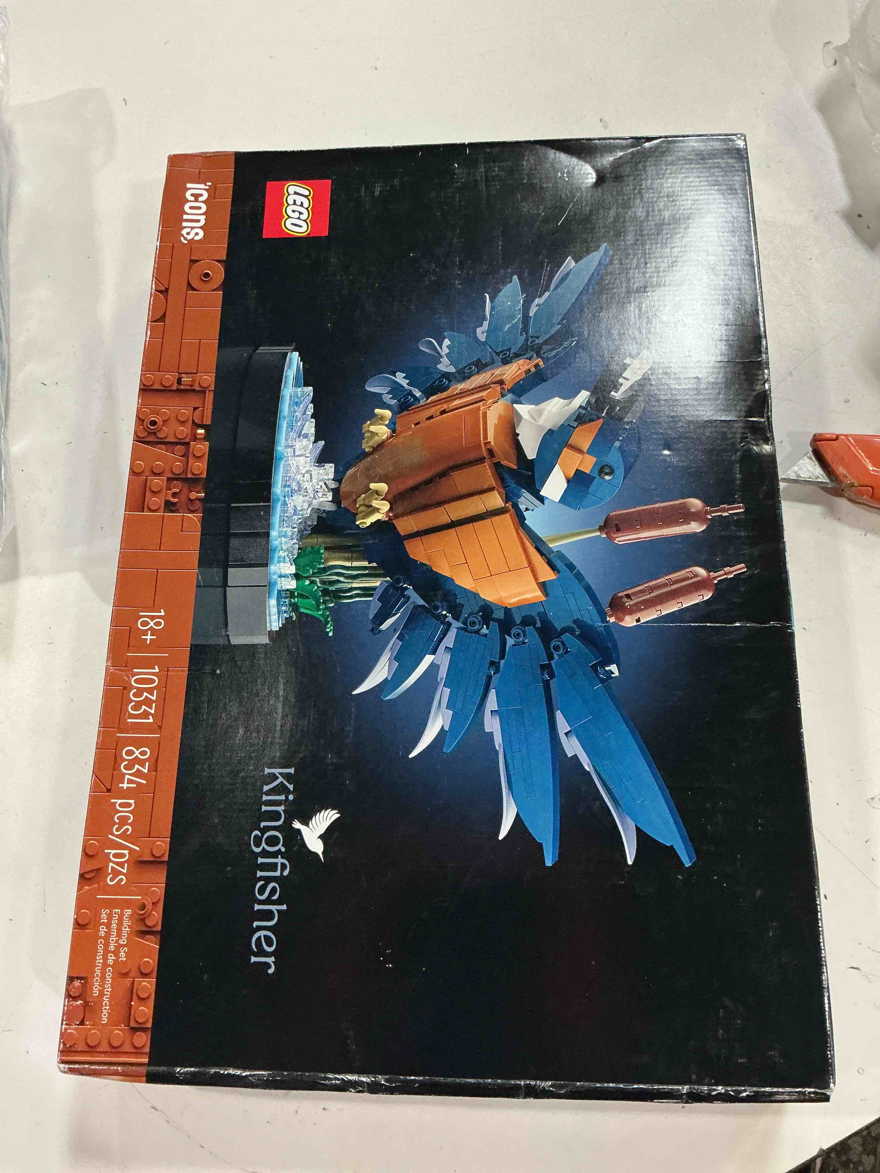 Condition photo showing New/Like New for lego icons kingfisher bird model, creative set for adults to build and display, relaxing project for bird lovers & enthusiasts, ideal gift for home and office décor, 10331