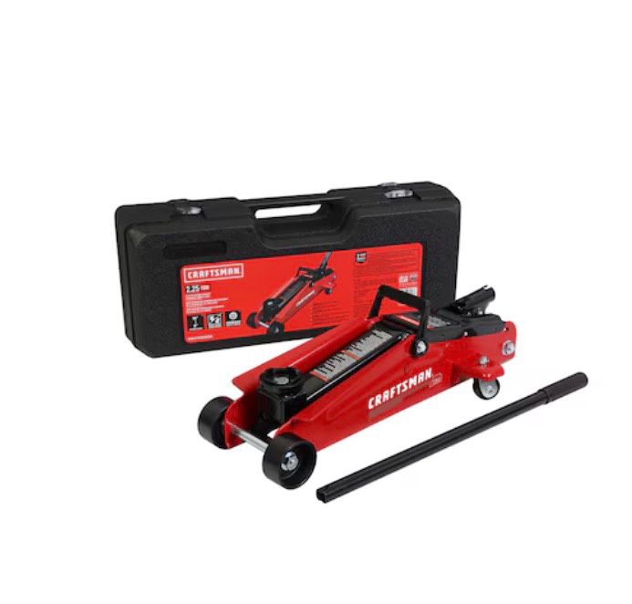 craftsman black 2.25-ton steel hydraulic trolley jack