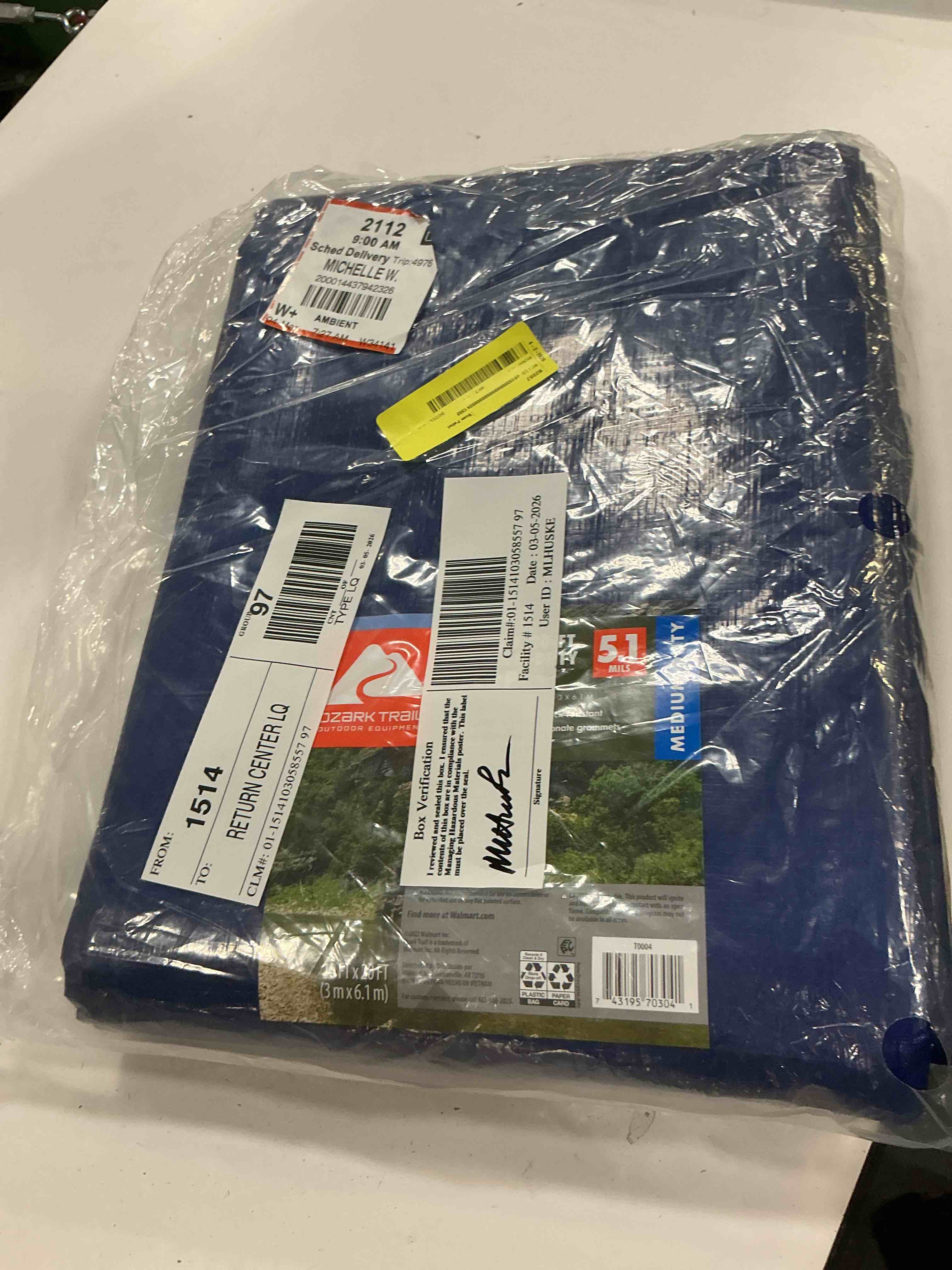 Condition photo showing New/Like New for ozark trail medium-duty tarp  10  x 20   material pe