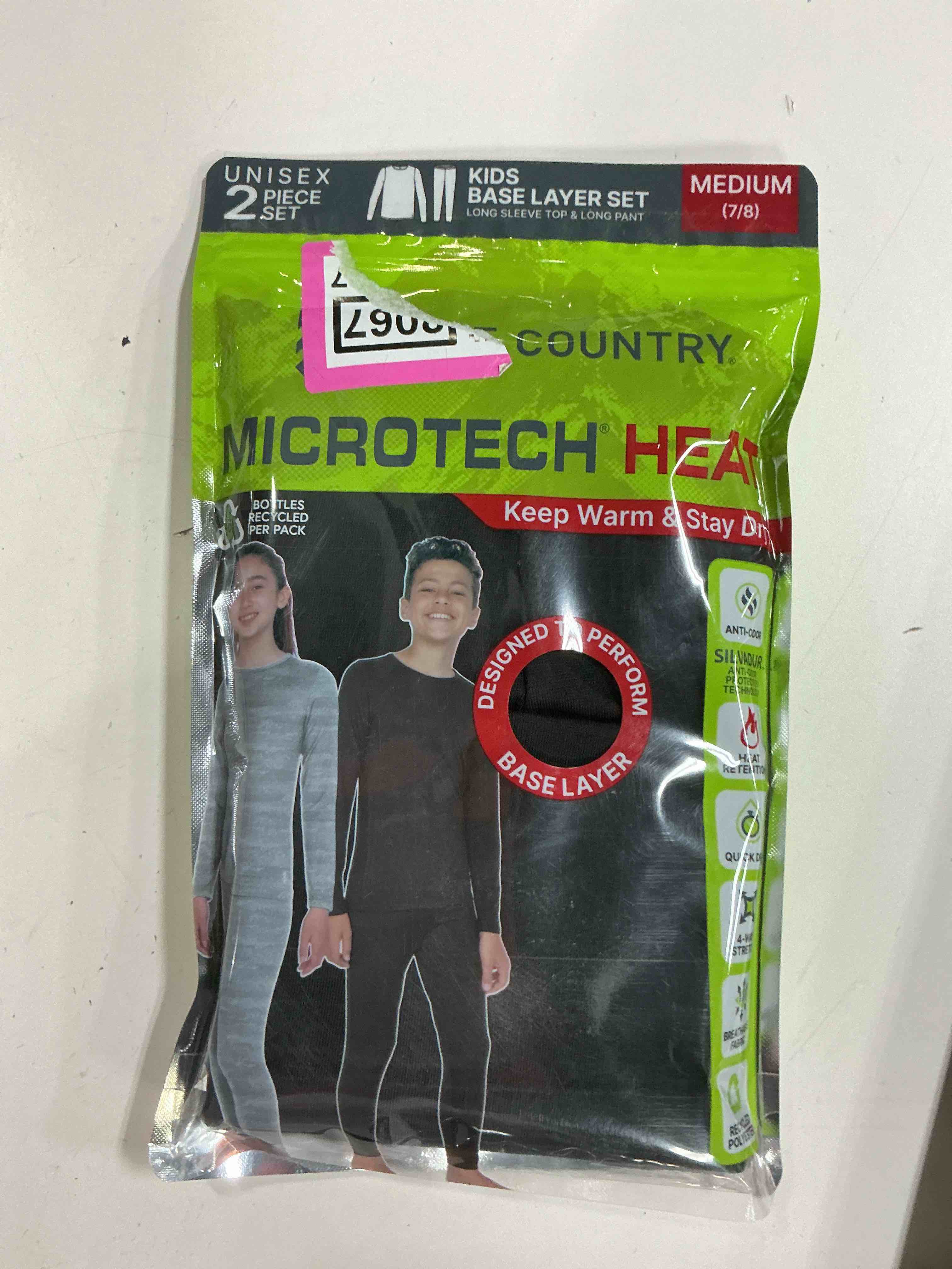 Condition photo showing New/Like New for kids base layer black h12kb5104-2s (size medium)