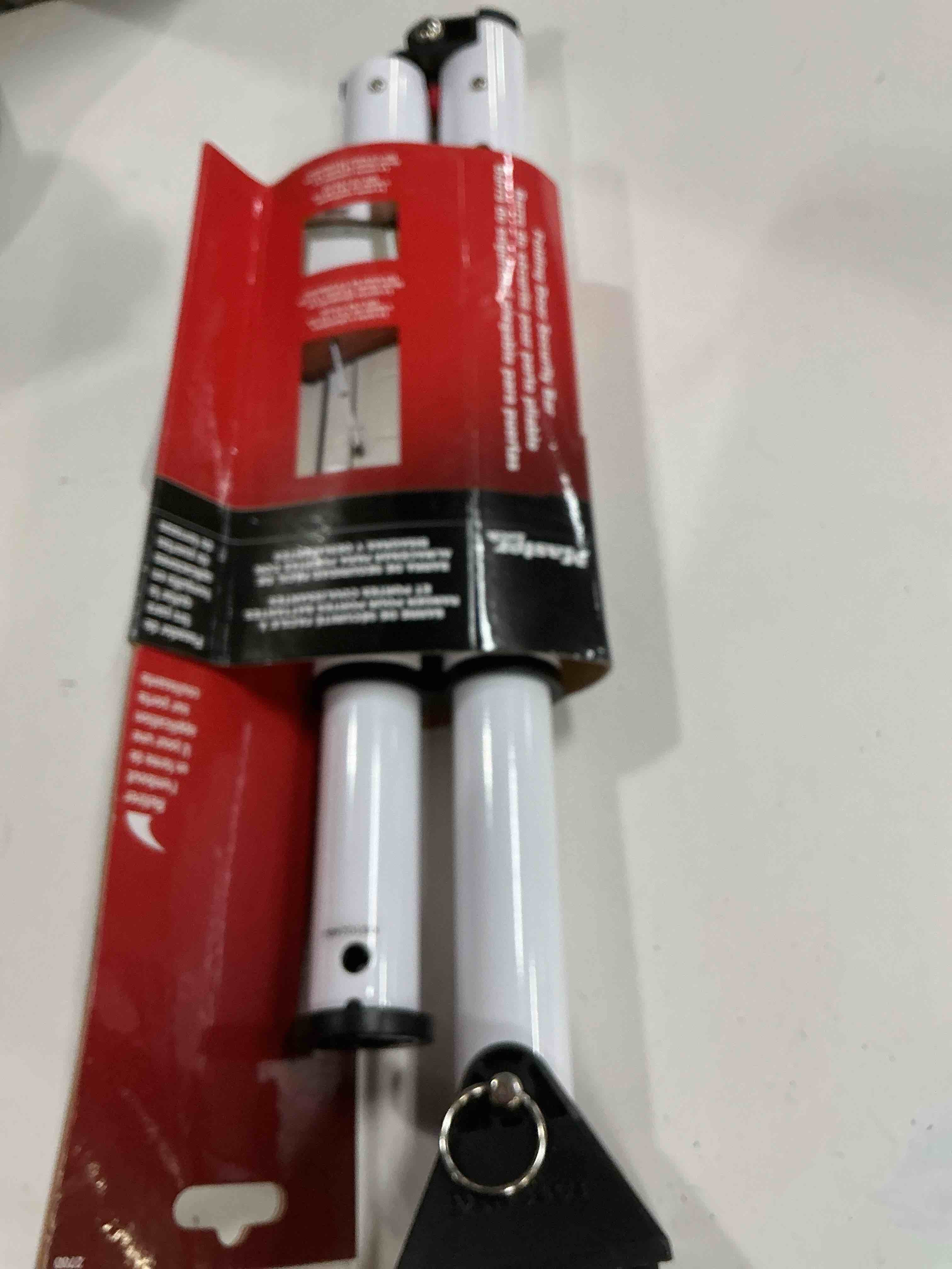 Condition photo showing Good Condition for master lock compact door stopper folding security bar adjustable for hinged and sliding doors white