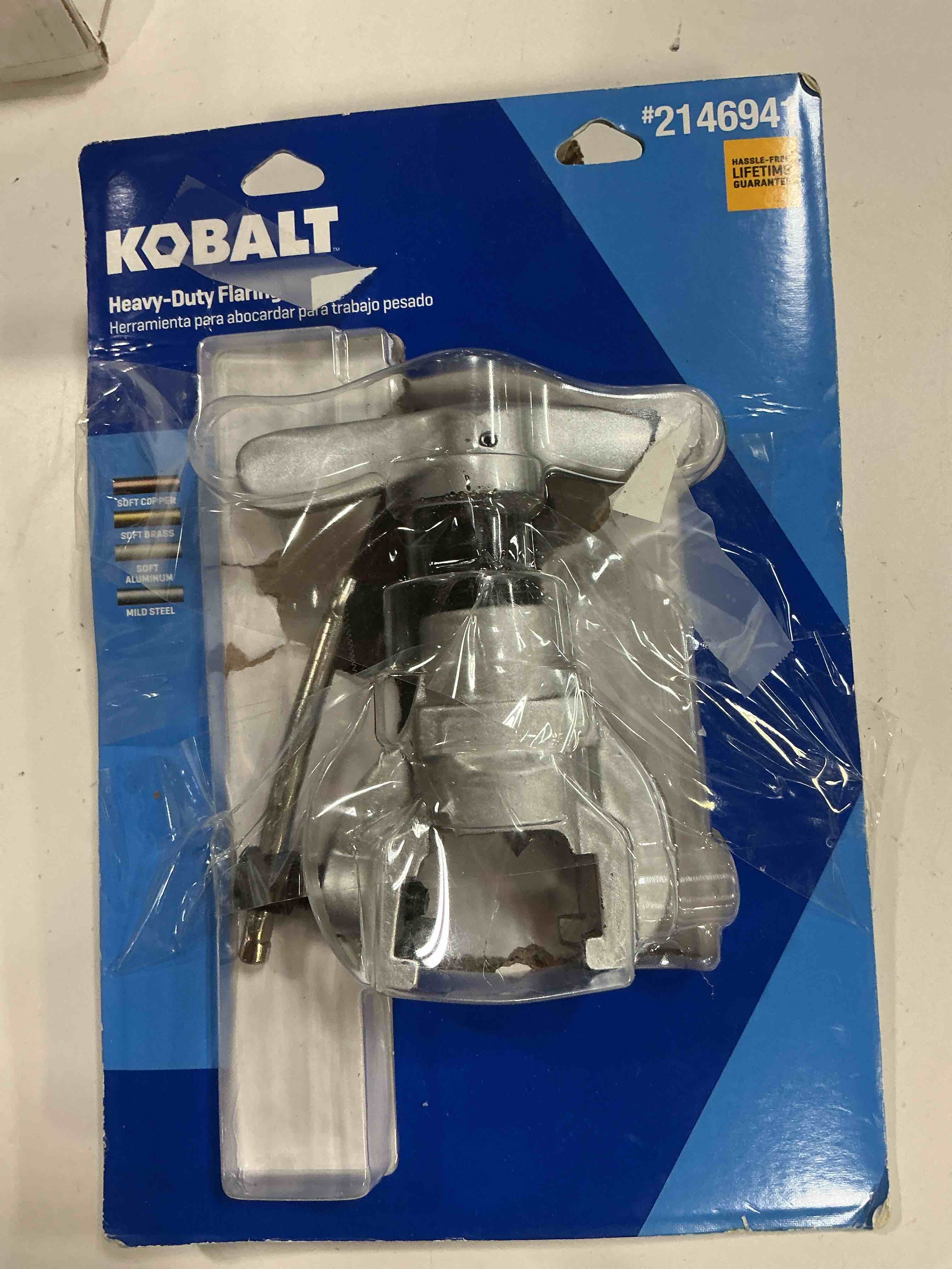 Condition photo showing As Is for kobalt heavy dity flare tool