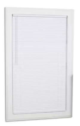 project source room darkening 1-in slat width 36-in x 64-in cordless white vinyl room (missing parts)