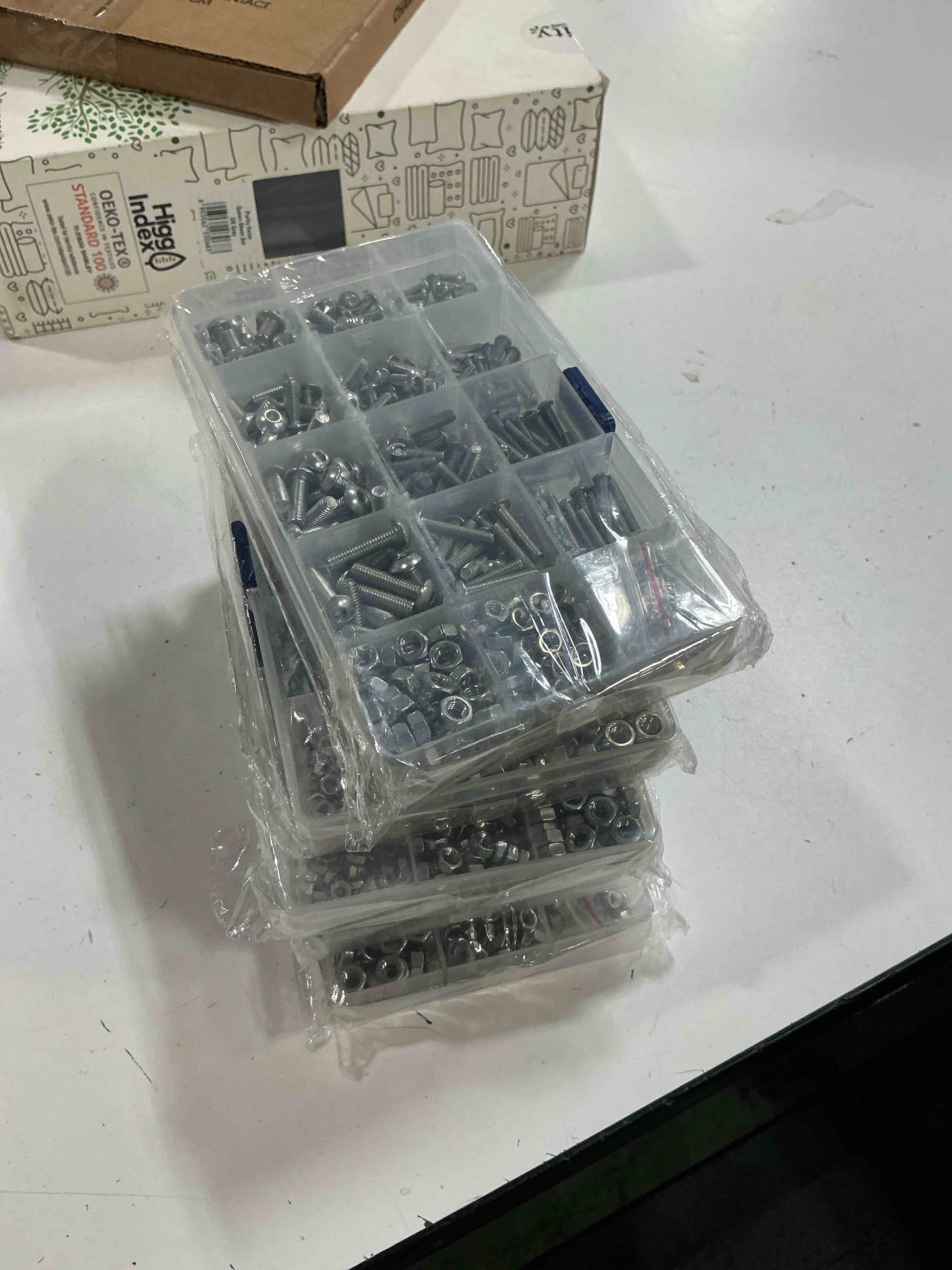 Condition photo showing New/Like New for variety nuts and bolts, 5 packs