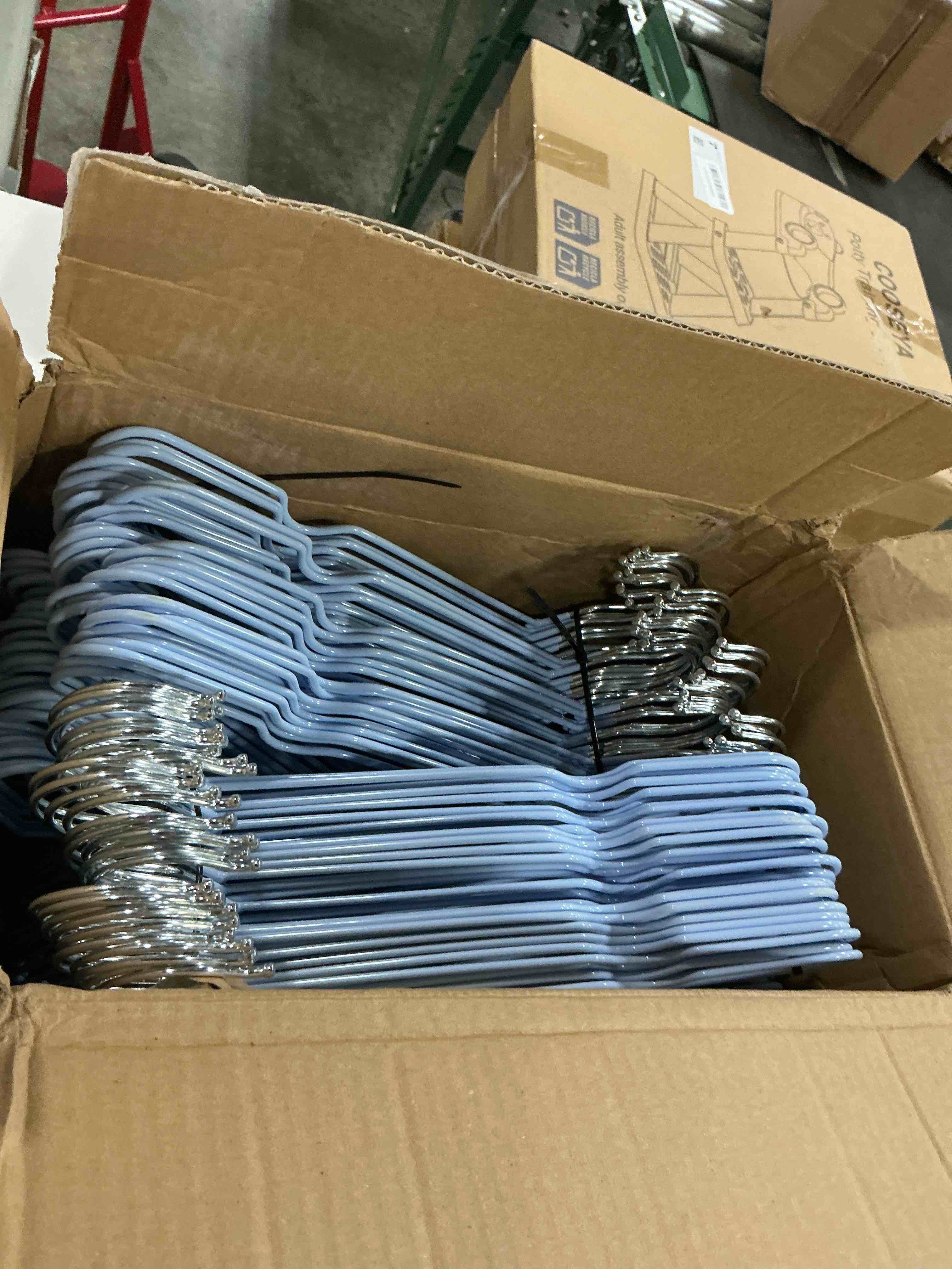 Condition photo showing New/Like New for wire hangers,150 pack plastic coated clothes hanger,ultra thin space saving stainless steel metal hangers,durable and strong closet organizers & storager for shirt, dress, pants, tie,stocking