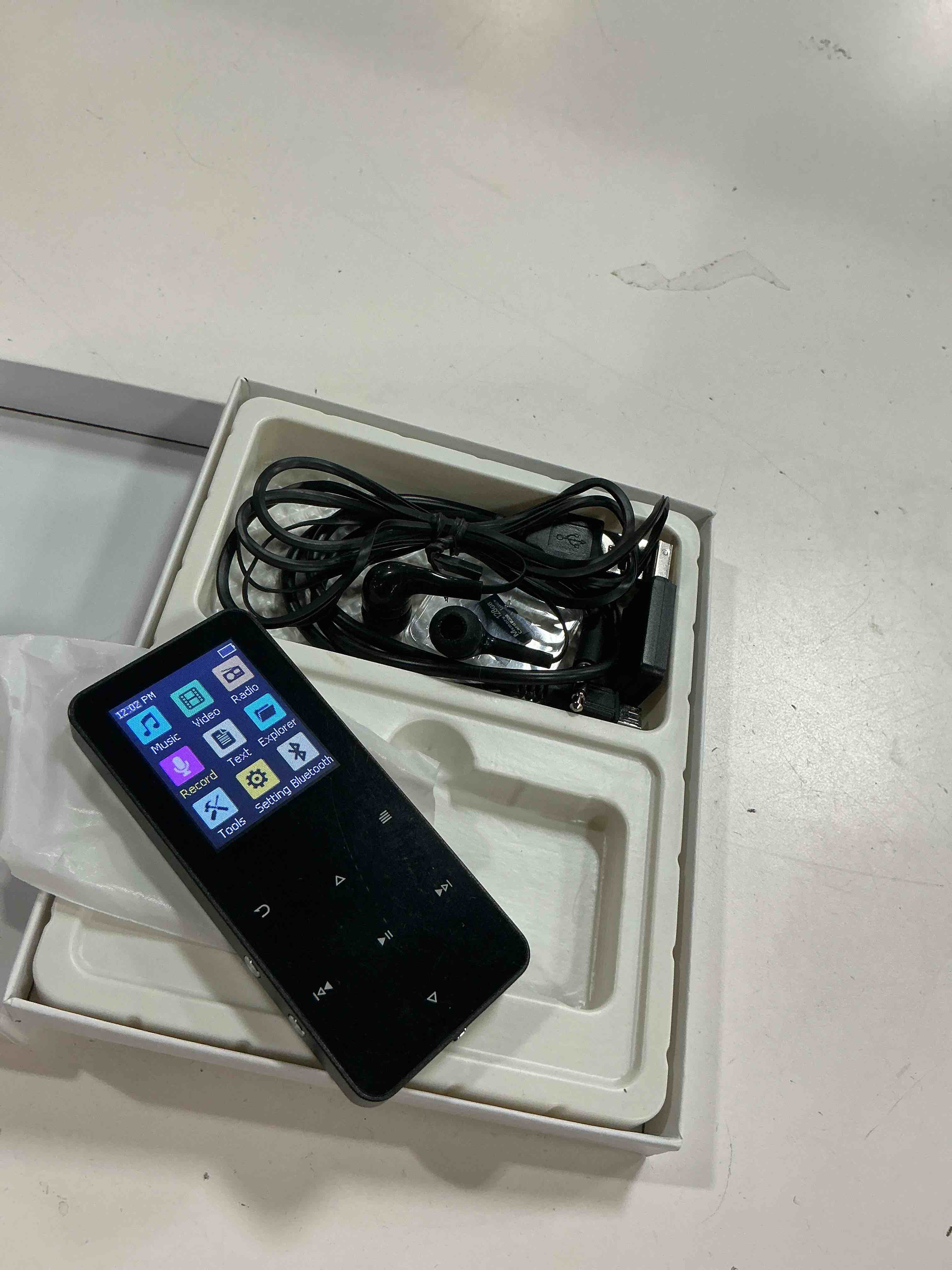 Condition photo showing Good Condition for 144gb mp3 player, bluetooth 5.2 music player, hifi sound digital music, built-in hd speaker, fm radio, voice recorder, earphones included, mp3 player for friends, kids, students, seniors (black)