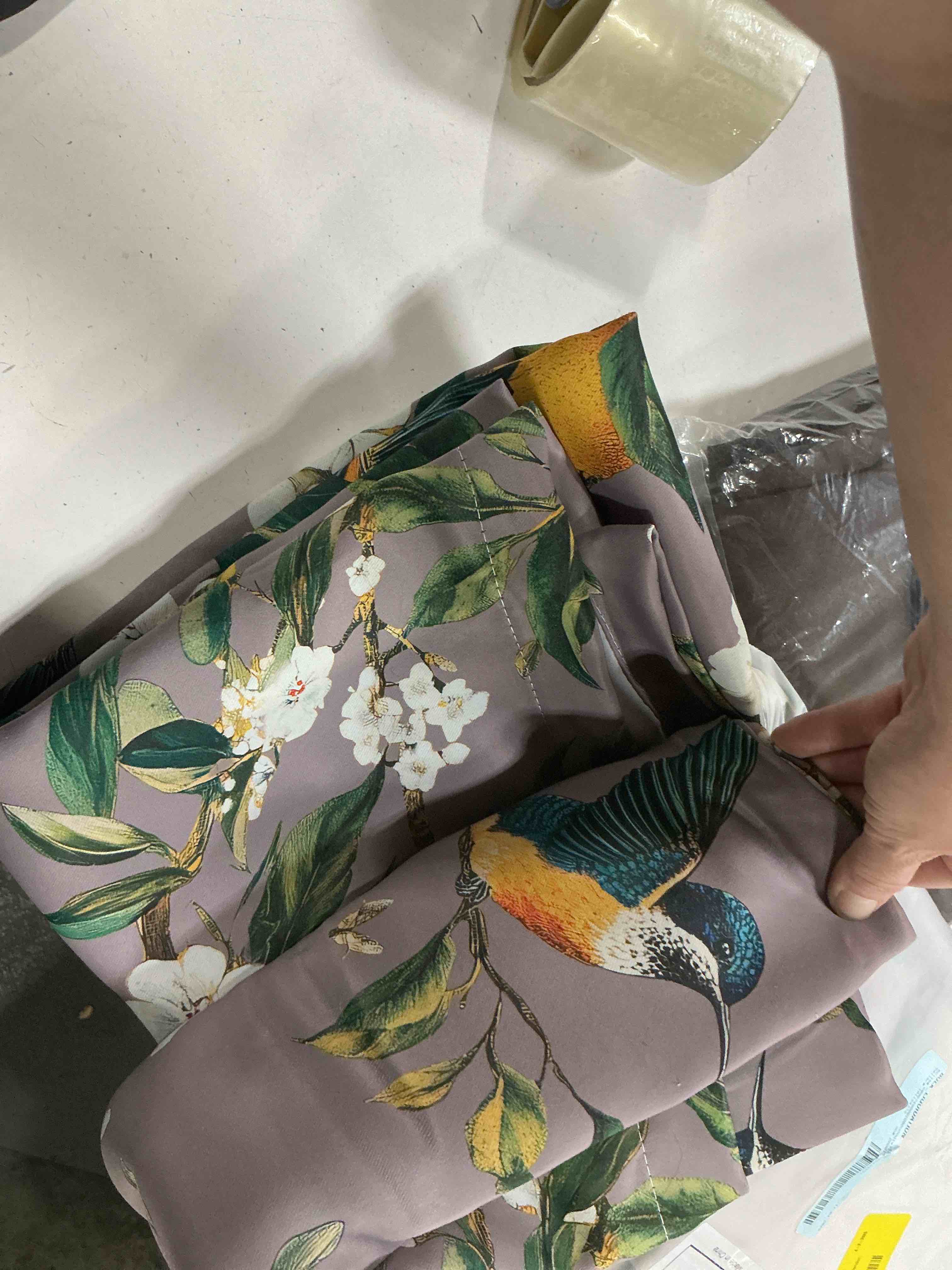 Condition photo showing Good Condition for lemon bird curtains 