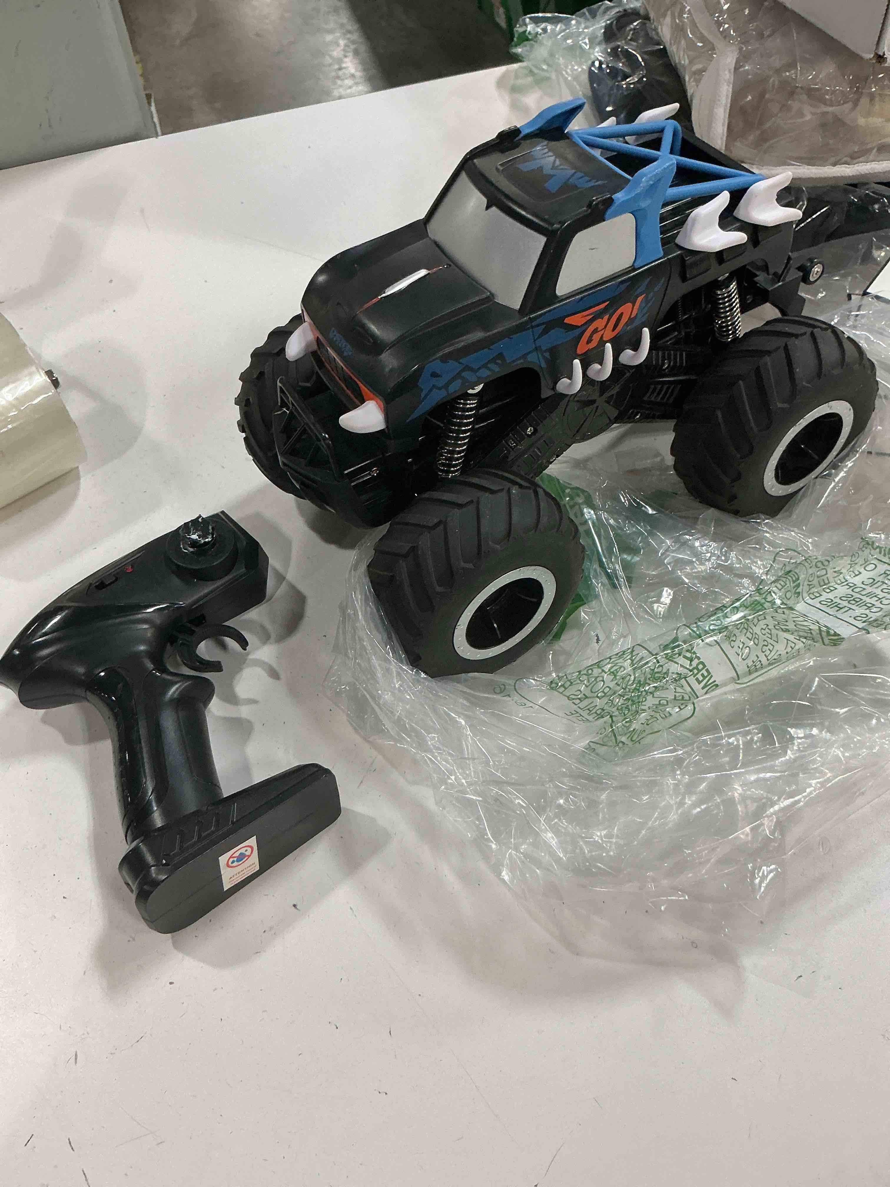 Condition photo showing As Is for remote control monster truck