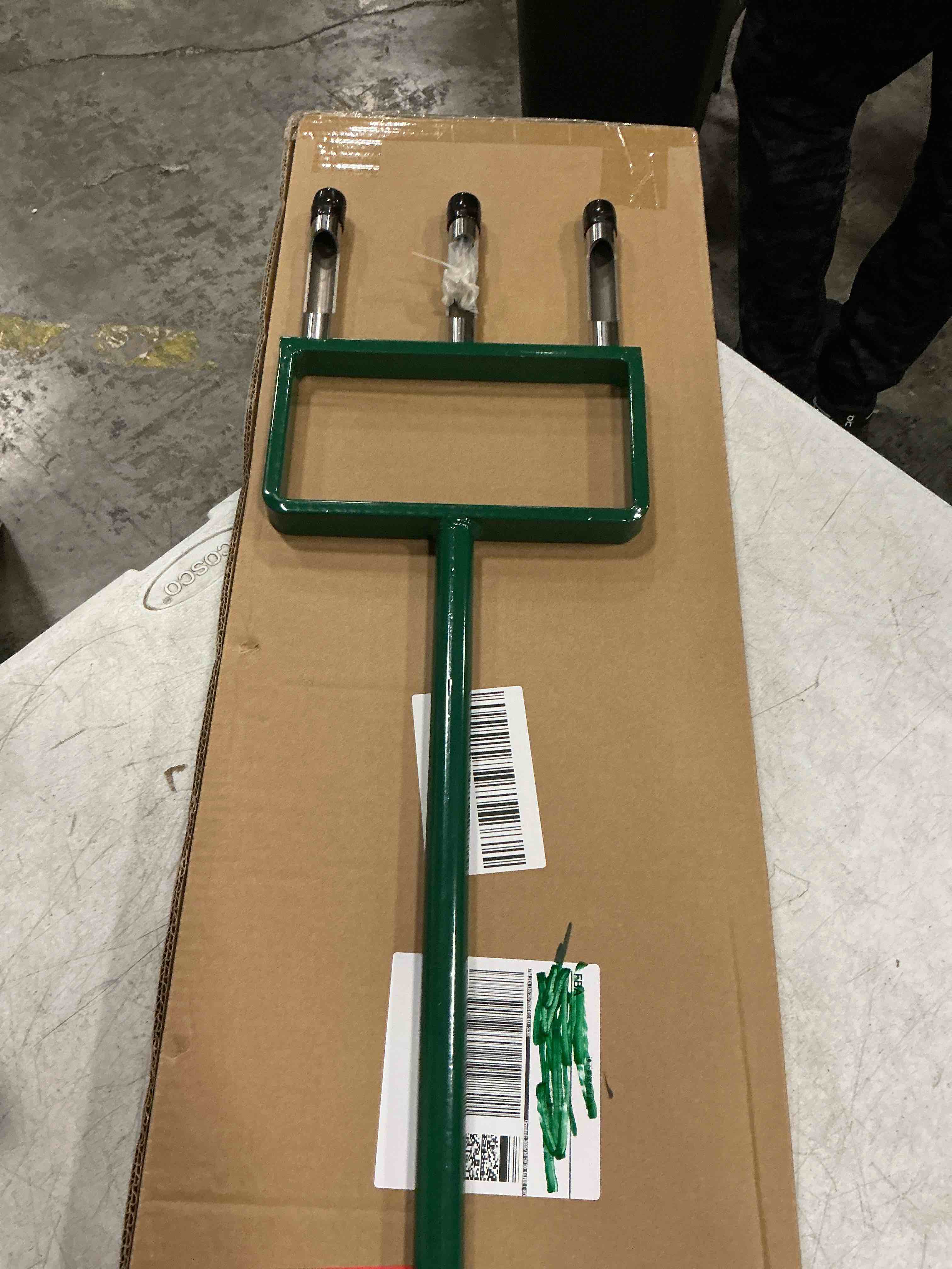 Condition photo showing New/Like New for lawn aerator, push core aerator lawn tool, stainless steel 3-corer hand aeration – manual yard plug aerator for compacted garden soil, garden care, gardening core aeration tool hollow tine
