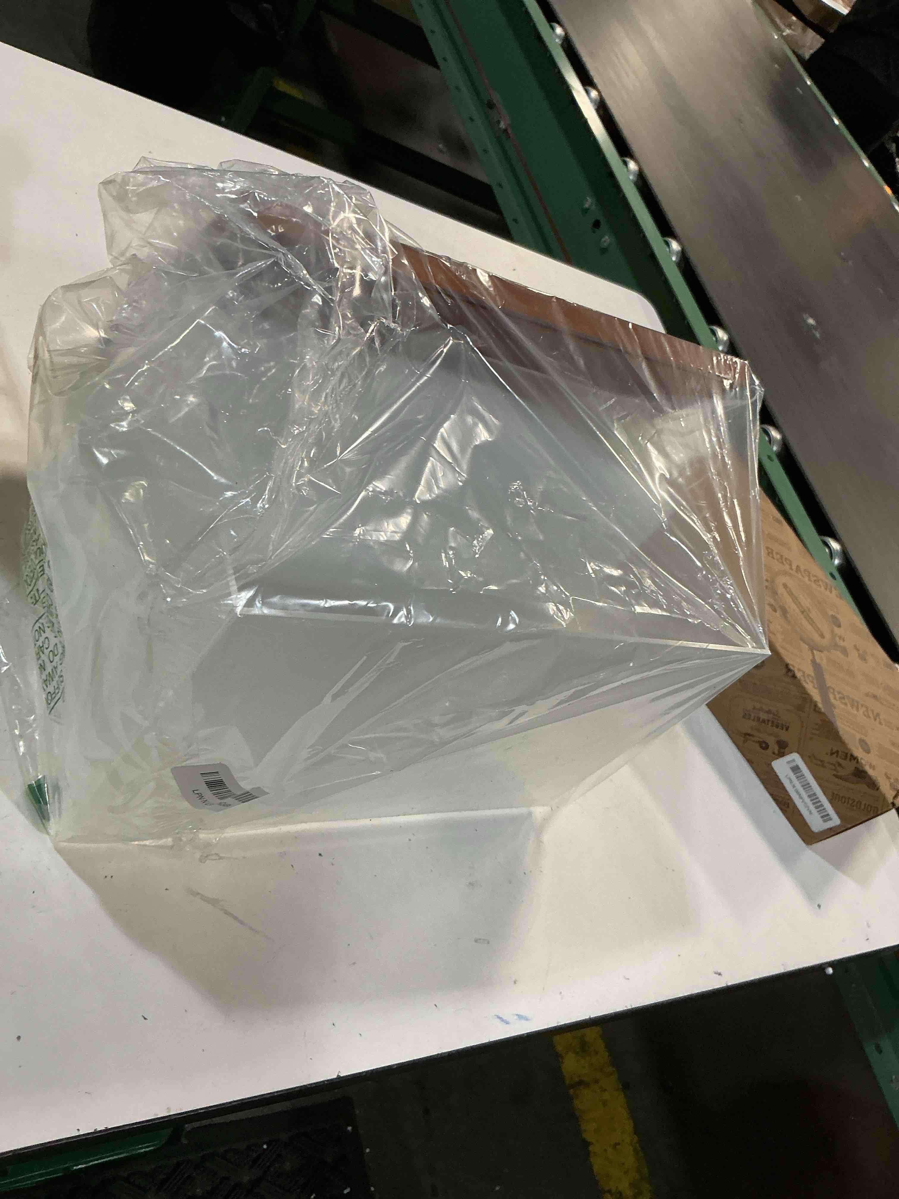 Condition photo showing As Is for football display case, acrylic football case clear, uv protected display case with solid wood base stand for full size signed football holder, football display box for football fans & collectors football case-brown