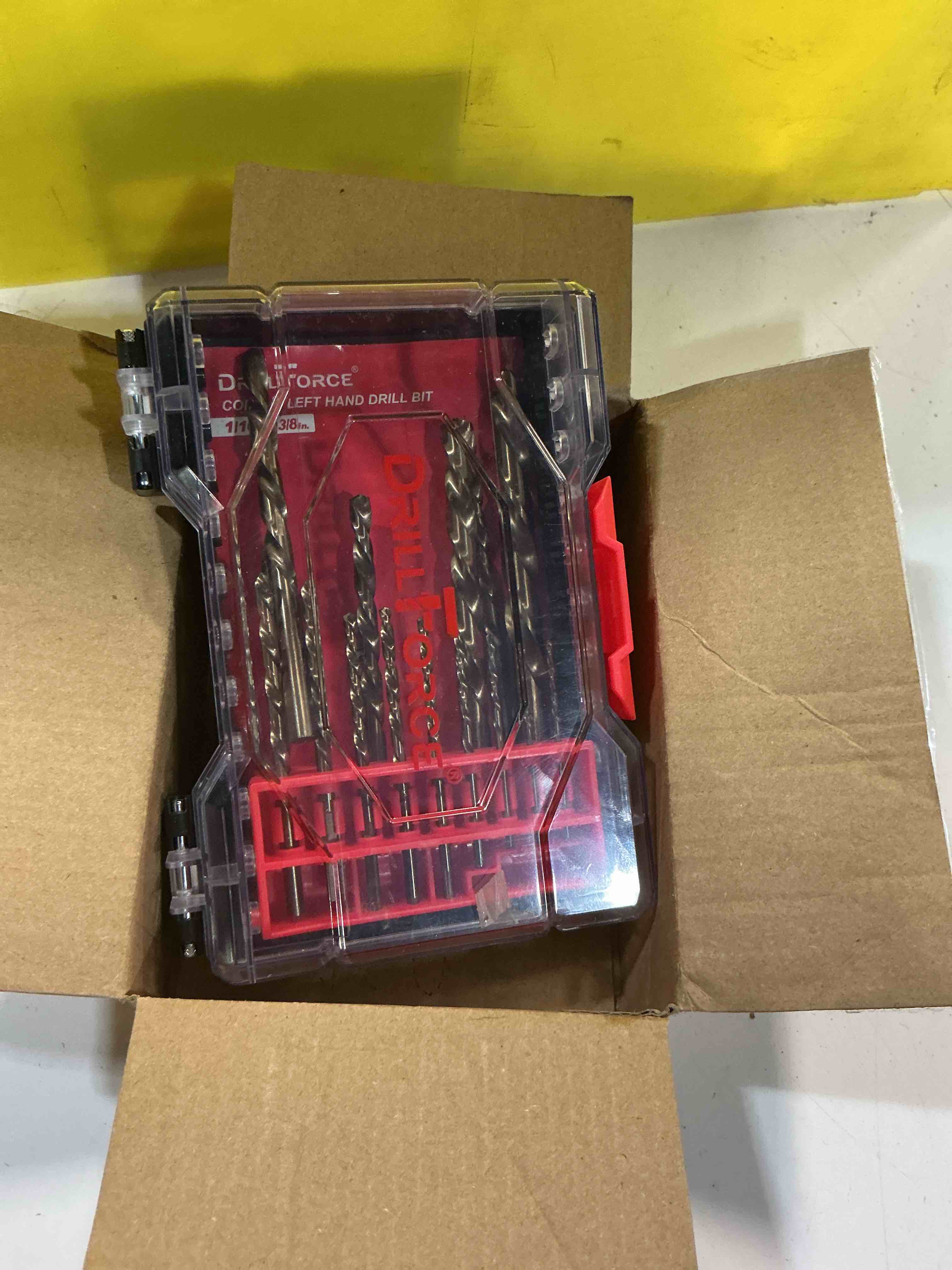 Condition photo showing Good Condition for 15pcs m35 cobalt left hand drill bits set for removing broken stubs, bolts and screws, reverse twist drill bits, 1/16"-3/8"