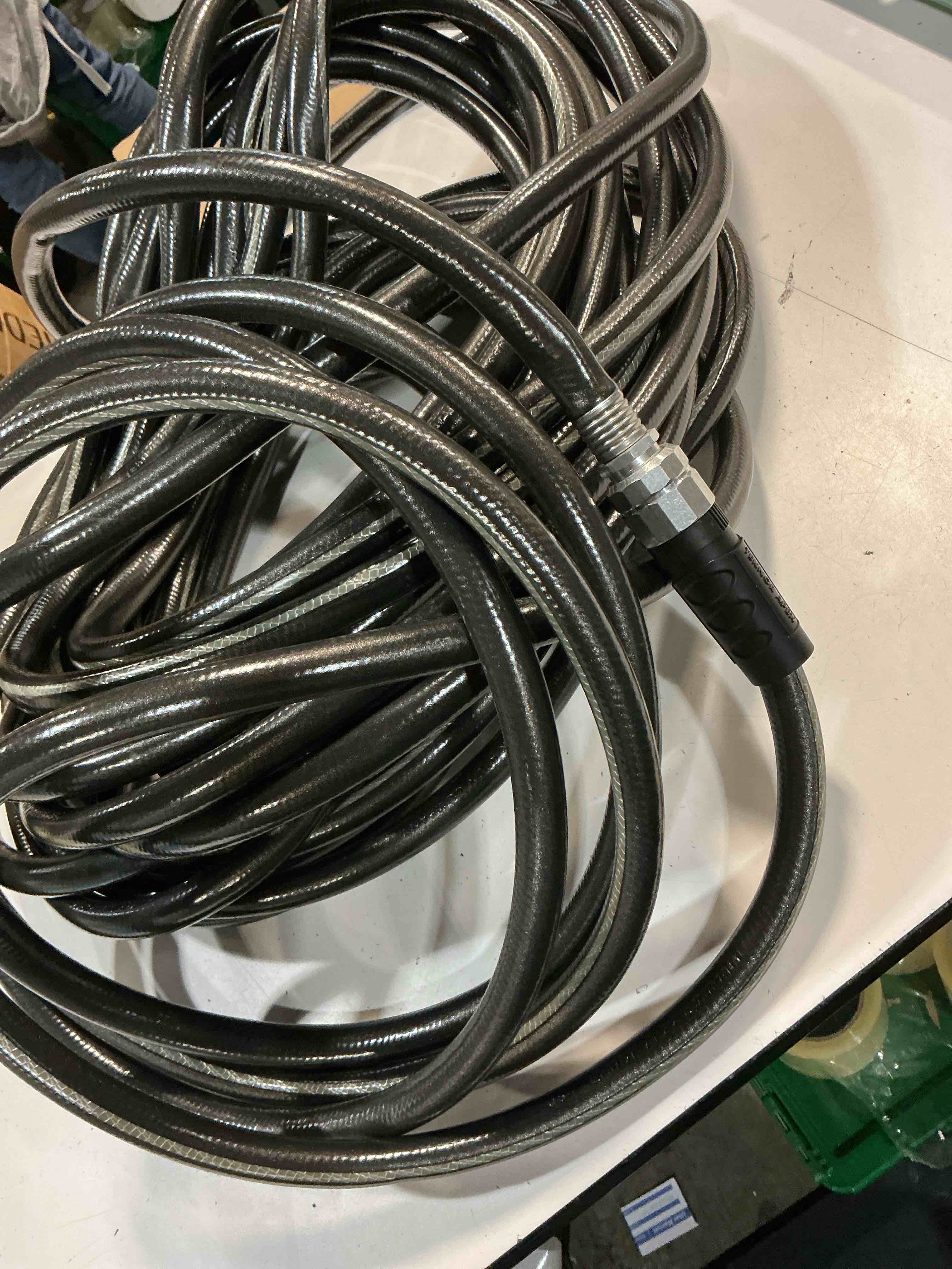 Condition photo showing Good Condition for neverkink teknor apex 5/8-in x 75-ft heavy -duty kink free vinyl gray coiled hose