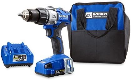 kobalt 24-volt max lithium ion (li-ion) 1/2-in cordless brushless drill with battery and soft case