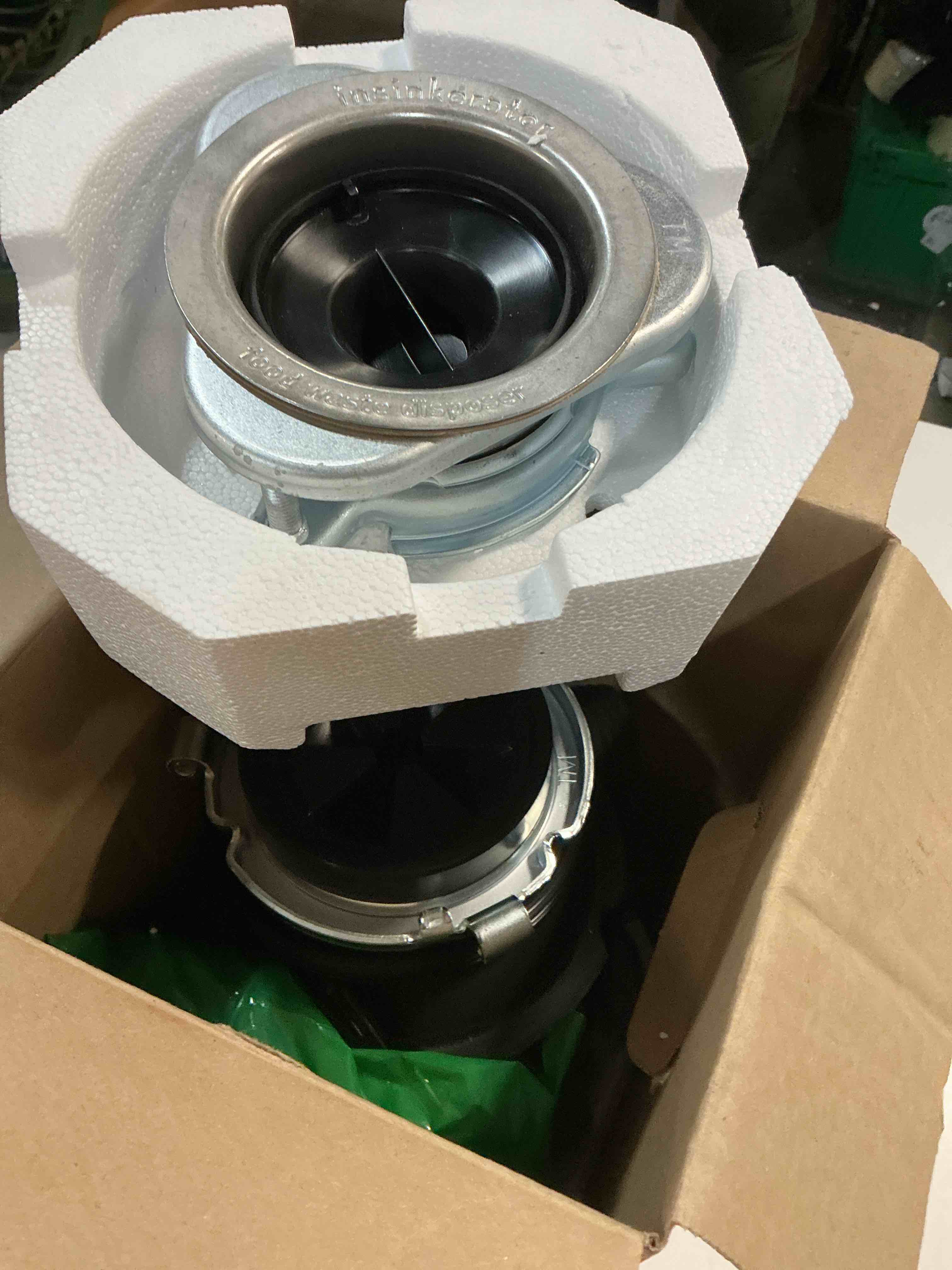 Condition photo showing As Is for insinkerator badger series 5xl 1/2 hp food waste disposer