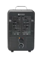 utilitech 1500 -watt utility fan utility indoor electric space heater with thermostat
