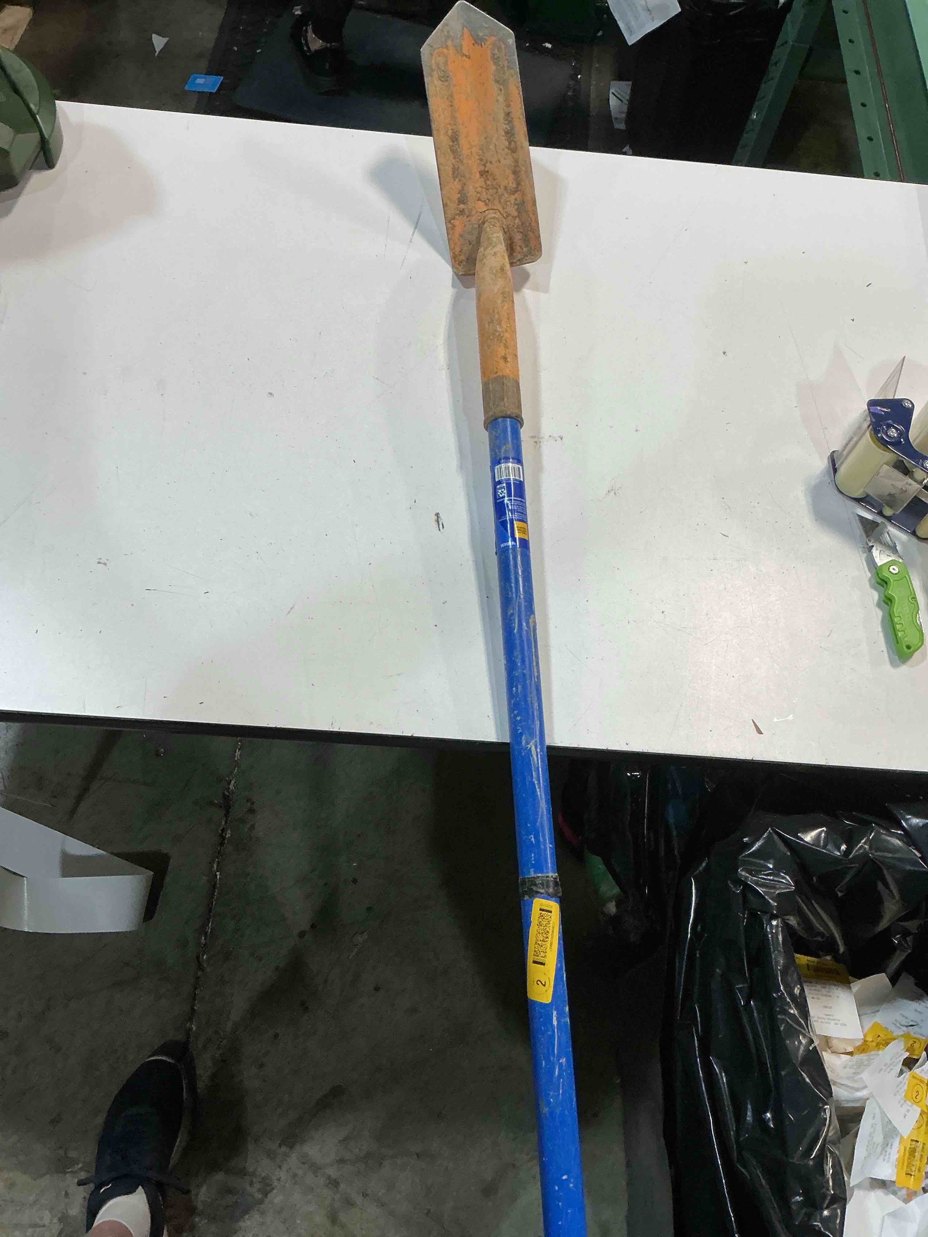 Condition photo showing As Is for kobalt 40-in fiberglass handle trenching spade