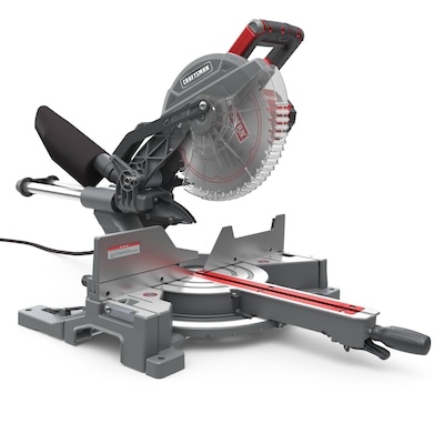 craftsman 10-in 15-amp single bevel sliding corded miter saw