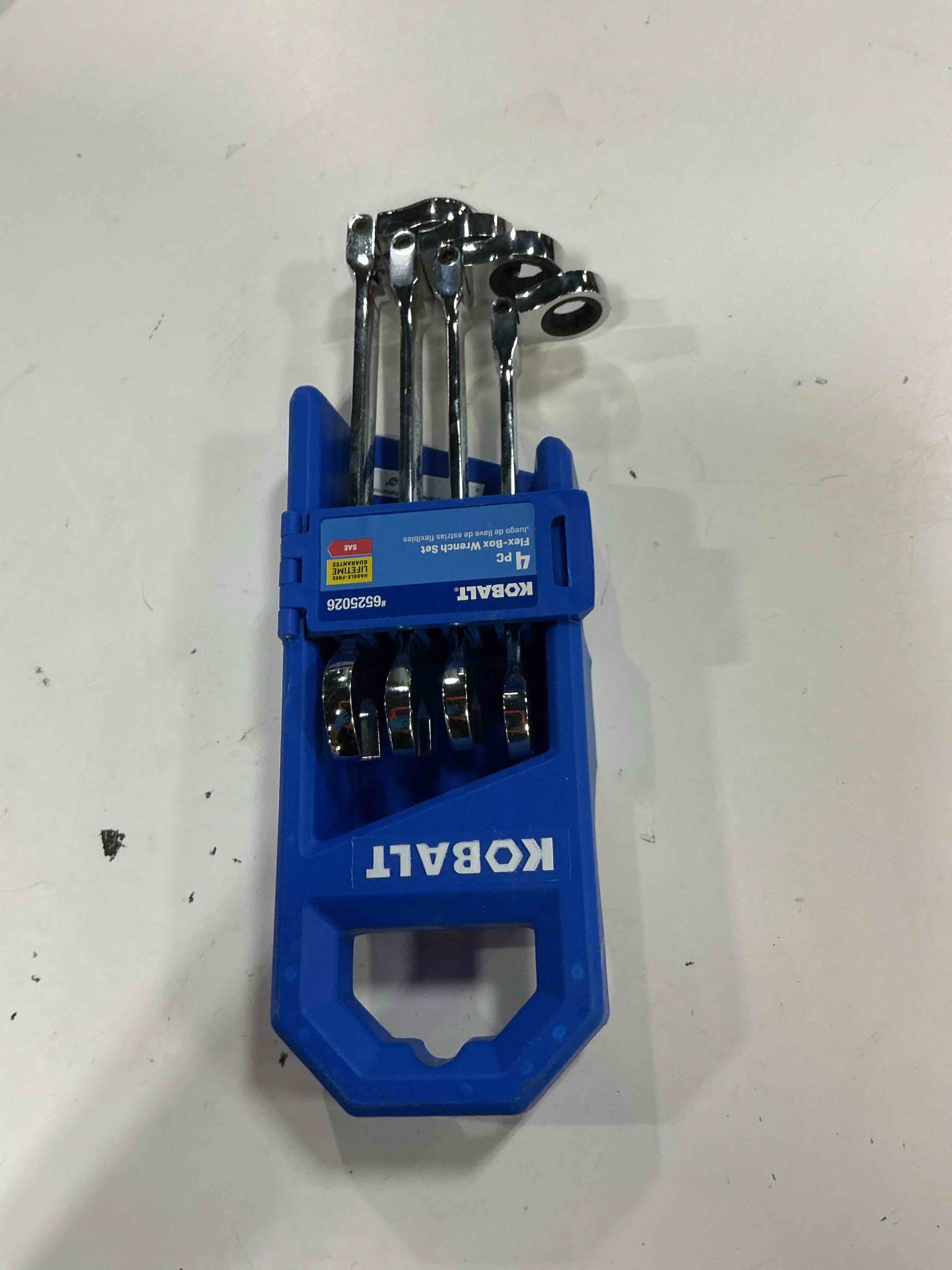 Condition photo showing Good Condition for kobalt 4 -piece set standard (sae) flexible head ratchet wrench