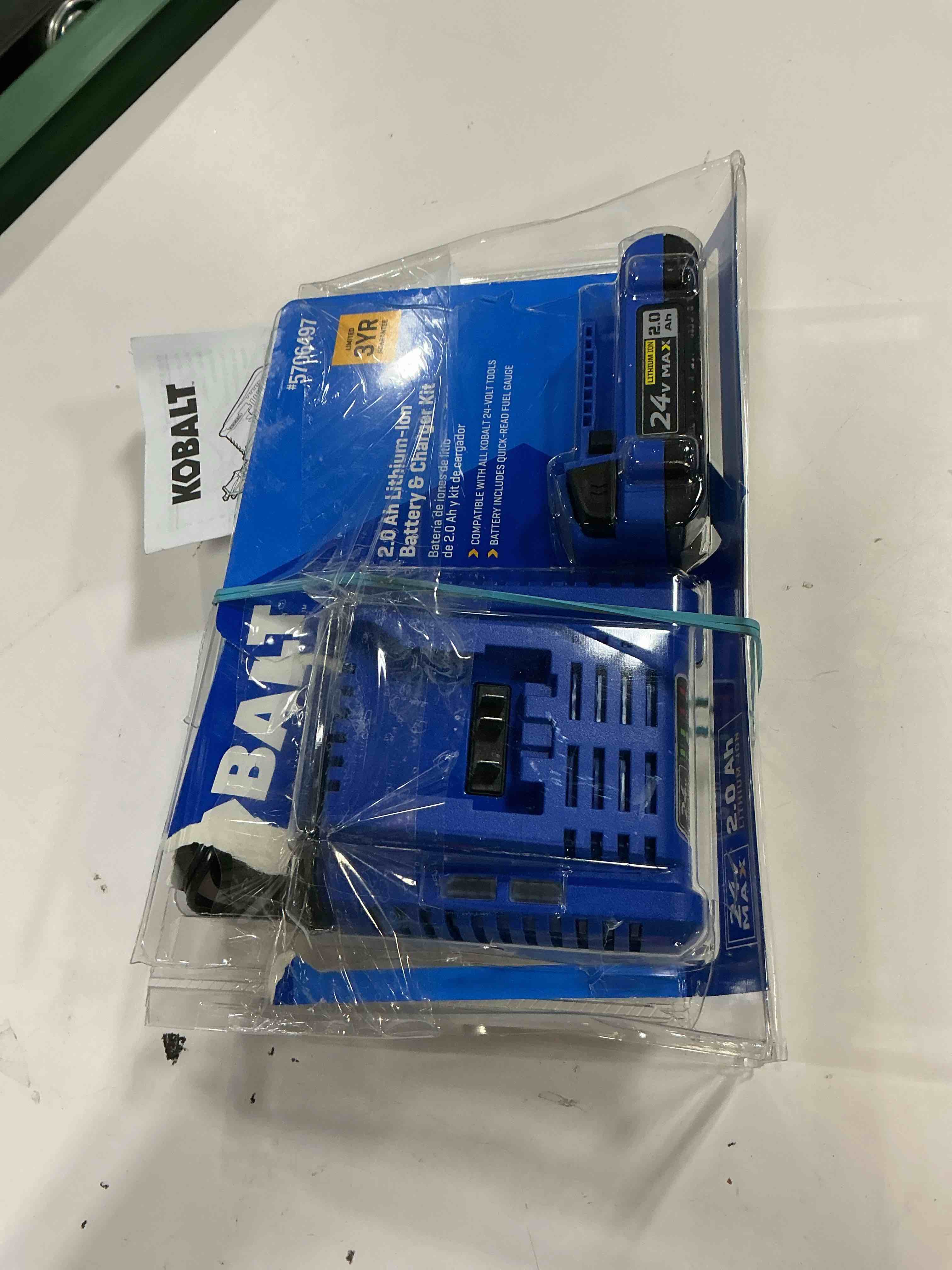 Condition photo showing Good Condition for kobalt 24 -volt 1 -pack lithium-ion ( 2 ah battery and charger )