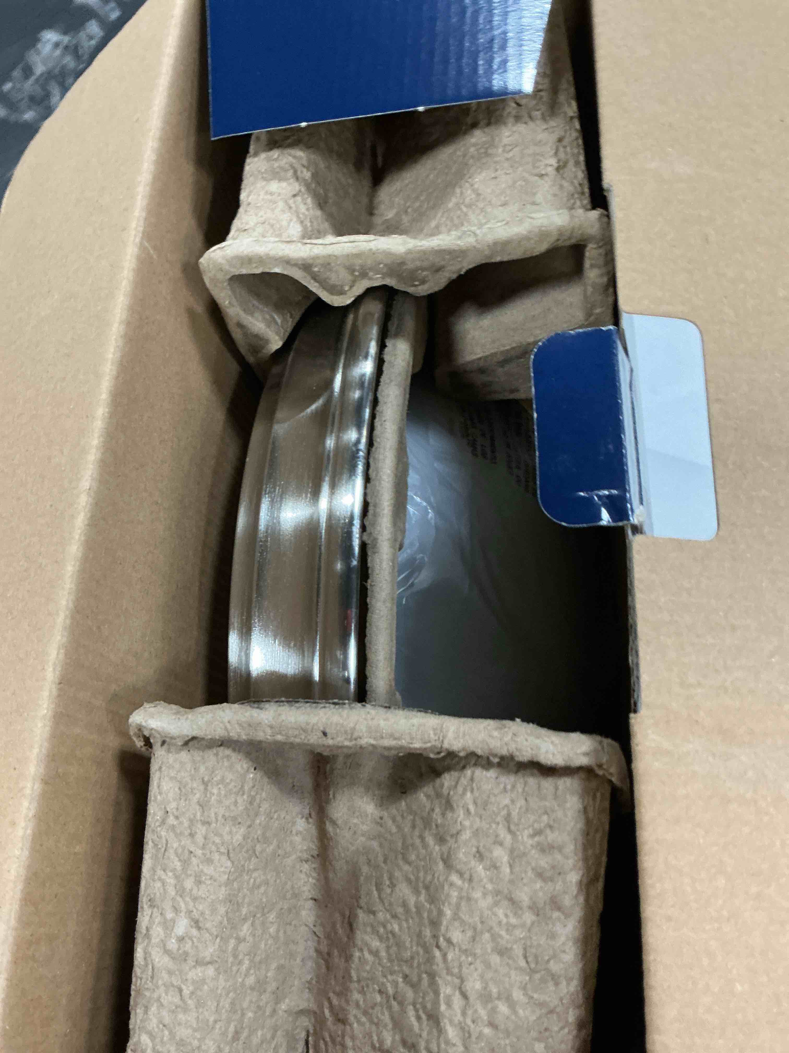 Condition photo showing Good Condition for project source 13-in brushed nickel indoor 1 -light led flush mount light with frosted glass