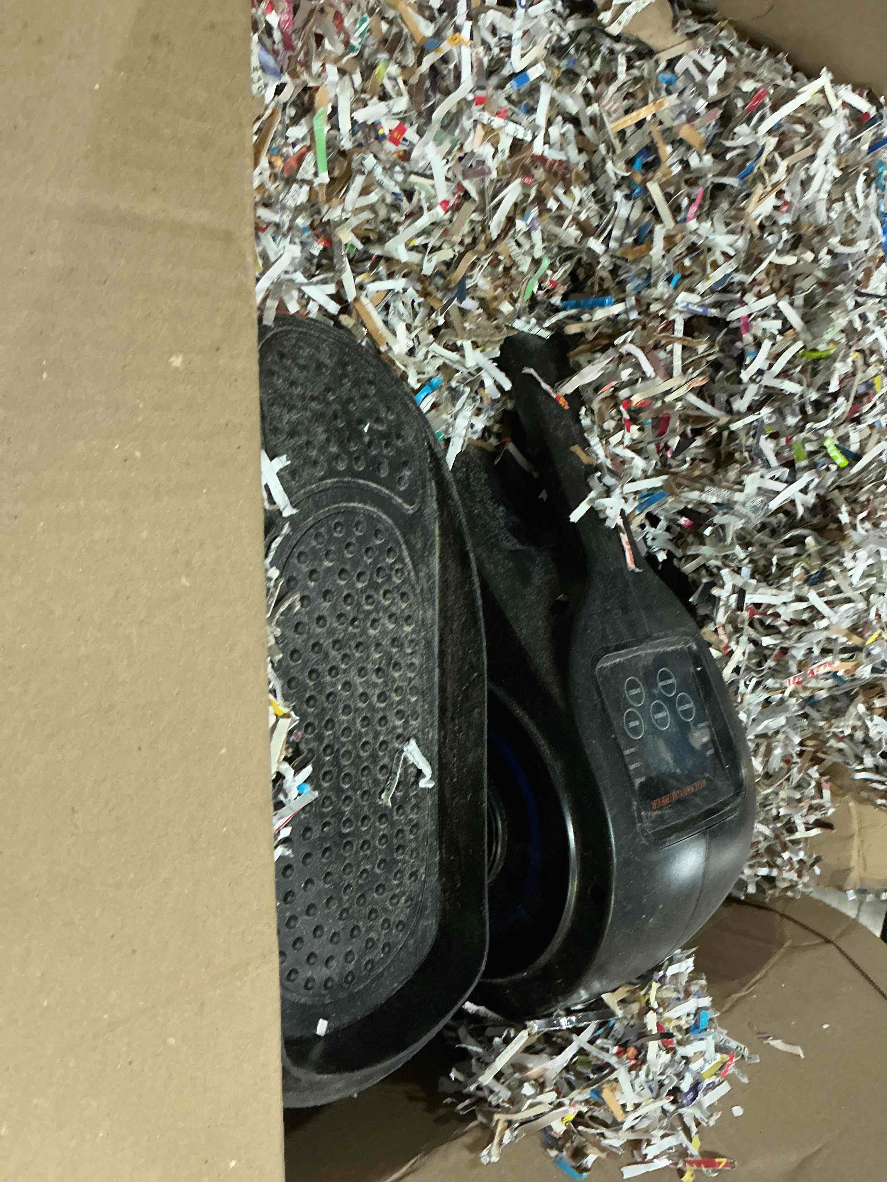 Condition photo showing As Is for rollingsurfer electric elliptical machine with fixed foot massage, under desk elliptical machine for seniors, portable elliptical trainer, seated pedal exerciser with remote control for teens adults