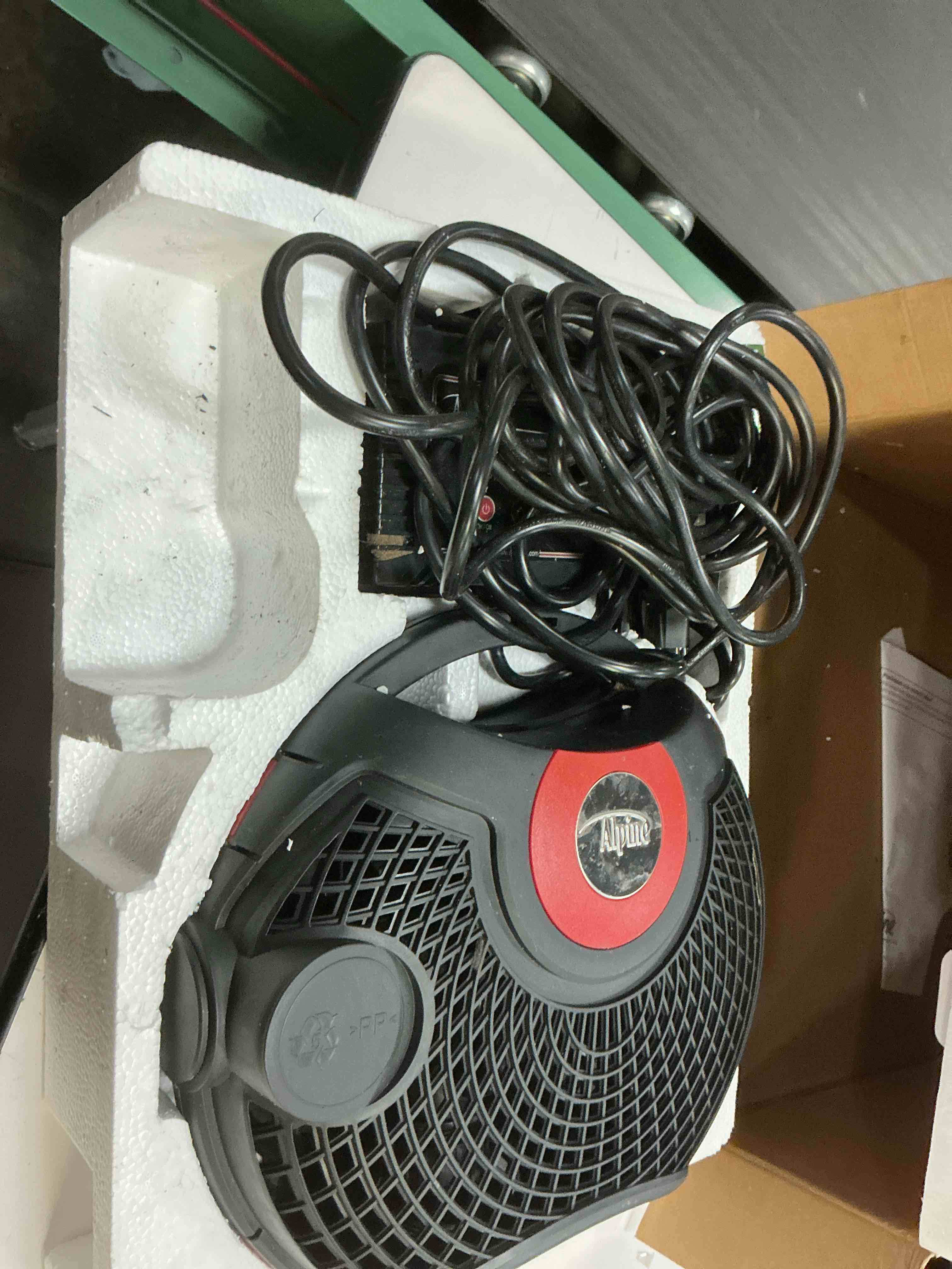 Condition photo showing As Is for alpine corporation pur5400c eco-sphere 5400 gph pond pump with controller and 33-ft cord, energy-saving, black/red