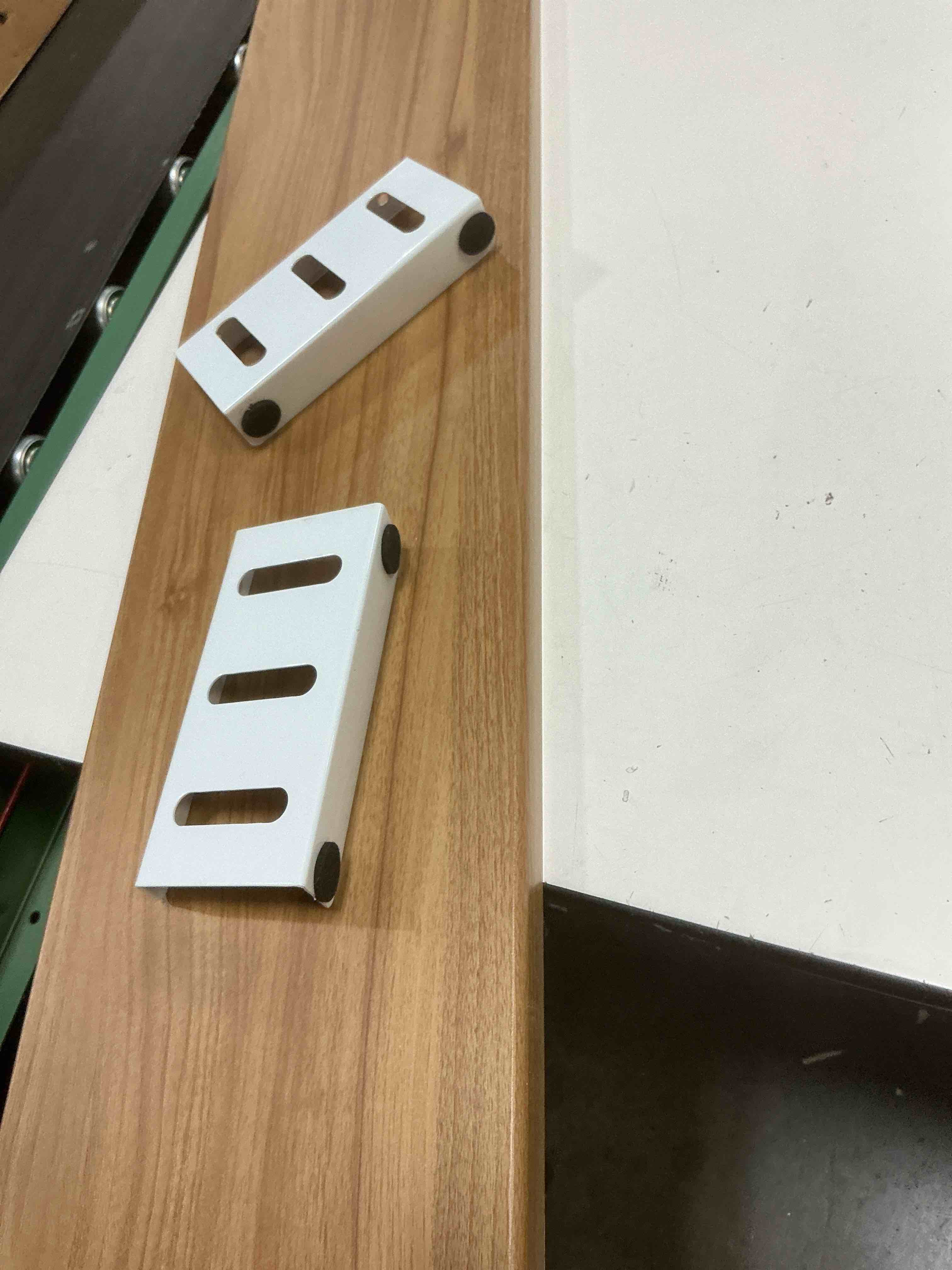 Condition photo showing As Is for stand cpu stand holder, wood pc tower stand monitor stand riser, pc host case holder wooden multifunctional shelf for desk home office computer tower