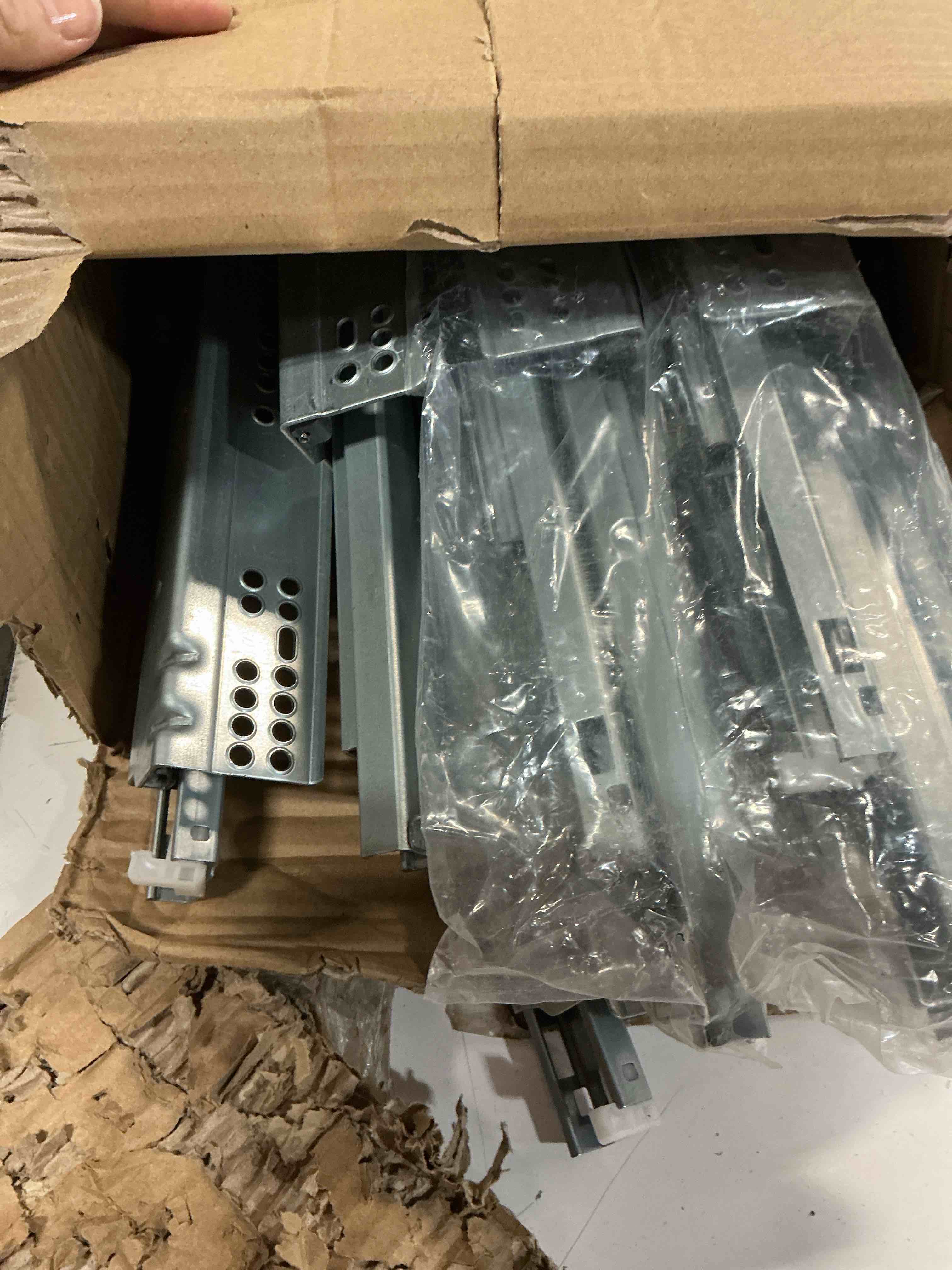 Condition photo showing Good Condition for chibery 12 15 18 21 inch undermount soft close drawer slides, full extension 3d locking device, rear mount brackets, concealed bottom mount rails for face frame cabinet, 100 lb?21 inch, 6 pair? 6 21 inches
