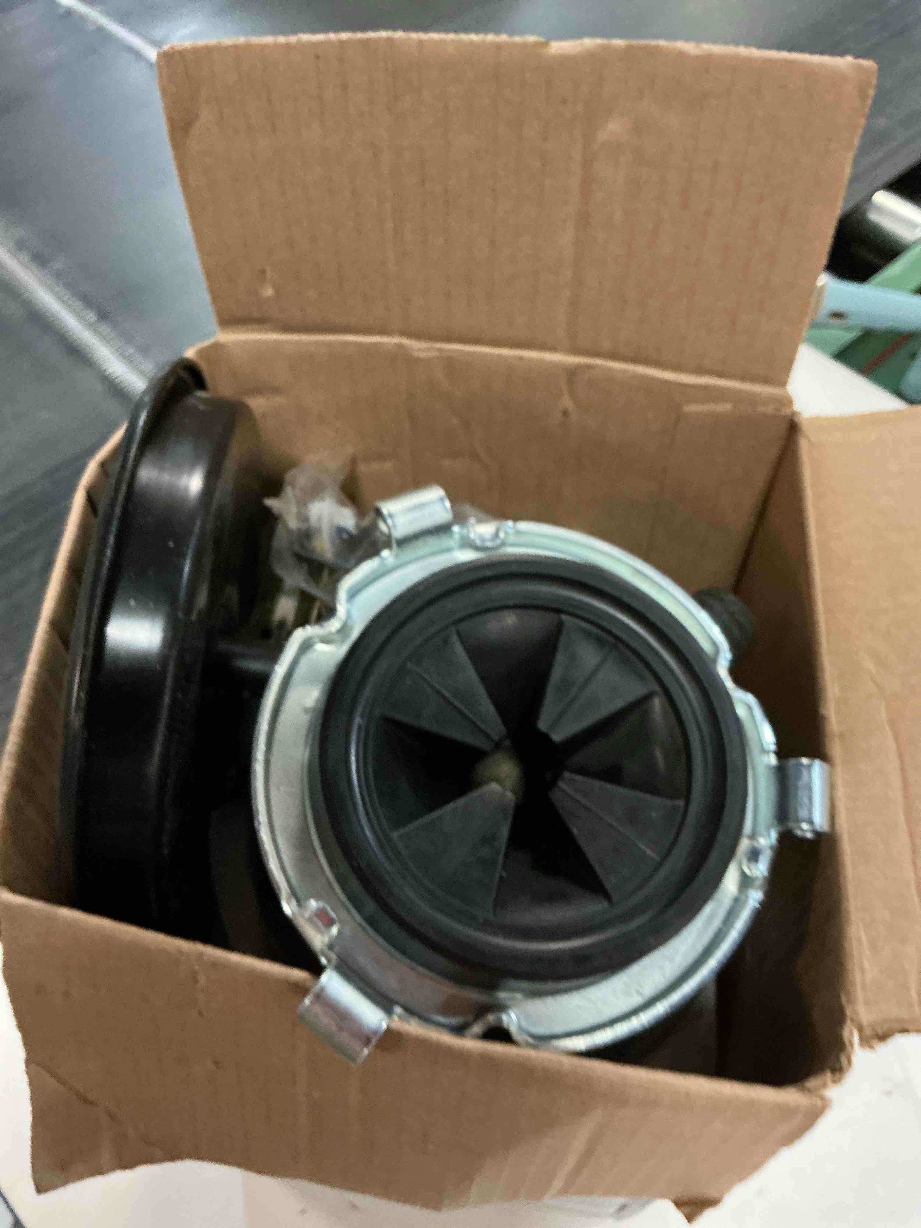 Condition photo showing As Is for new insinkerator badger 1xl garbage disposal 1/3 h