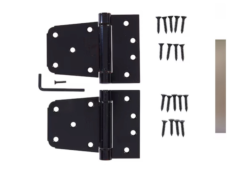 national hardware 2 -pack 3-1/2-in black gate hinge item