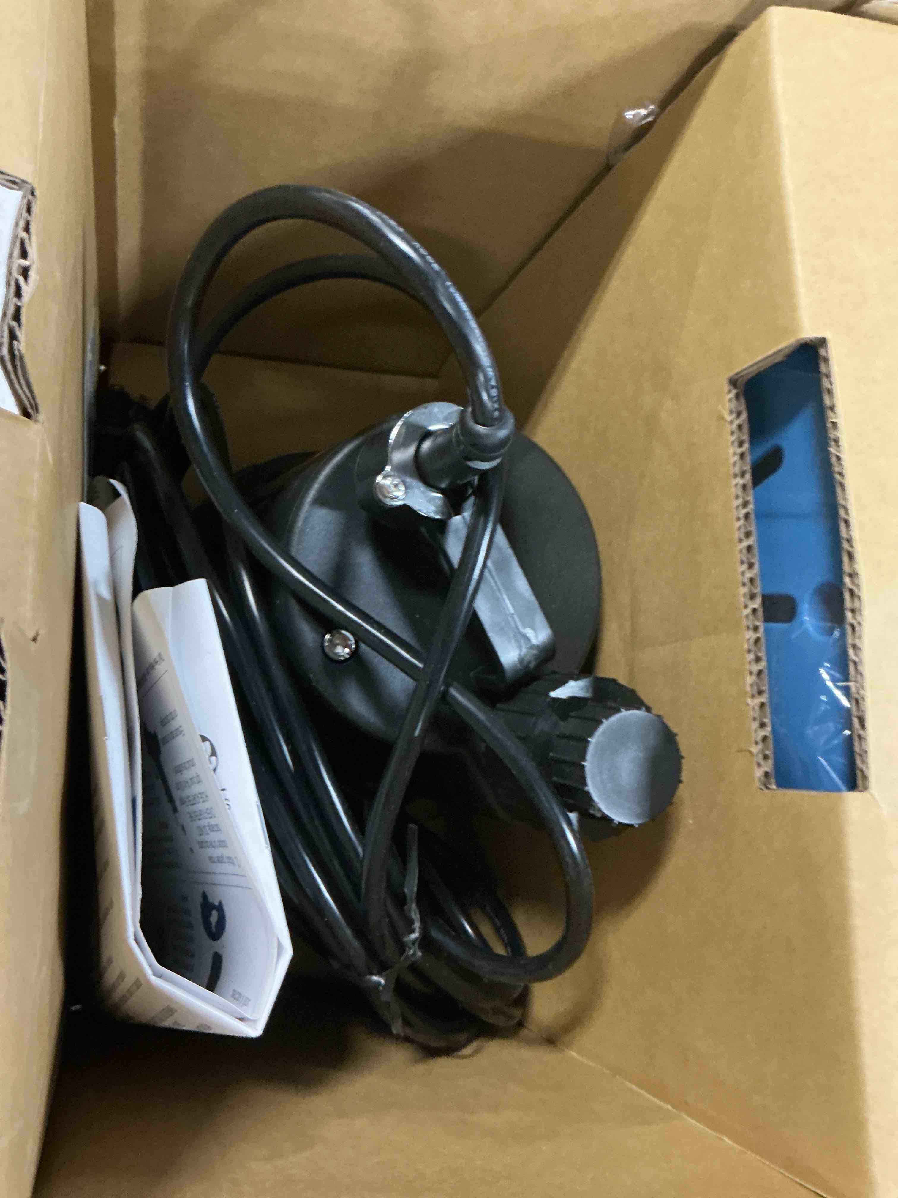 Condition photo showing As Is for star spcp02 1/3 hp automatic on/off swimming pool cover pump  25  power cord  2400 gph fast water removal