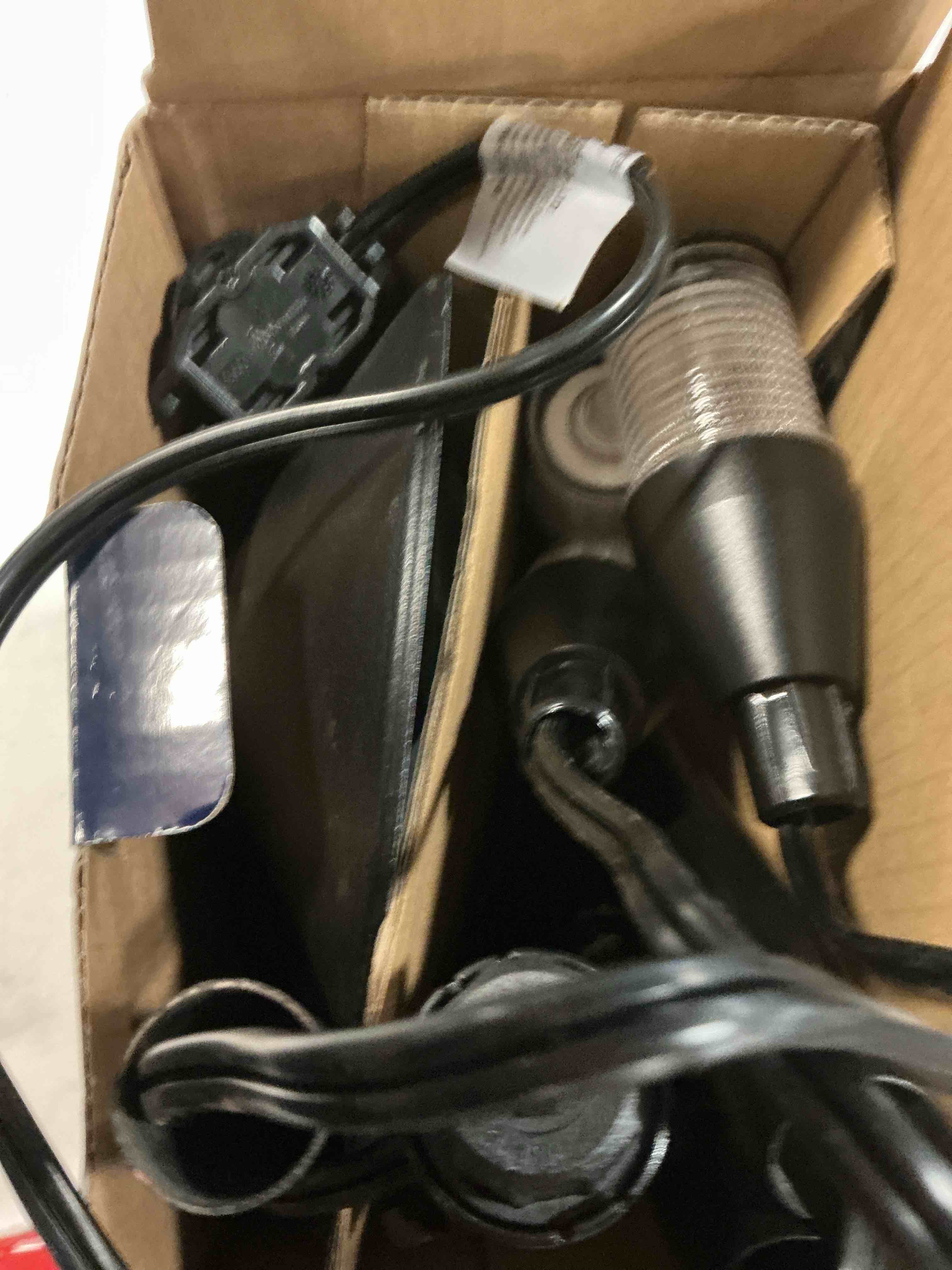 Condition photo showing As Is for harbor breeze 70 -lumens 3.5 -watt black low voltage plug-in led flood light