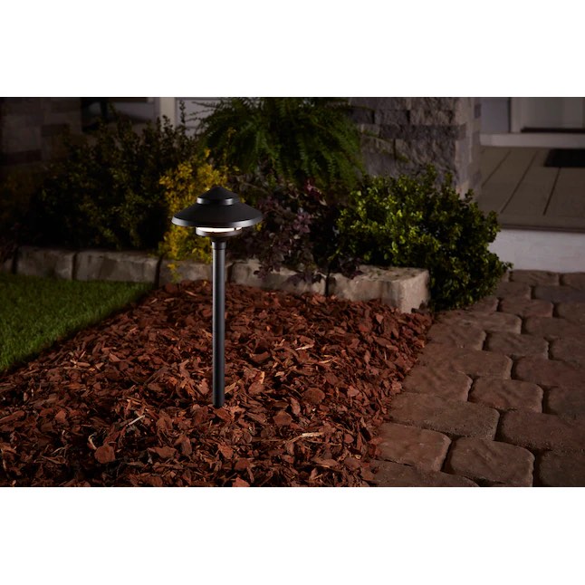 harbor breeze 70 -lumens 3.5 -watt black low voltage plug-in led flood light