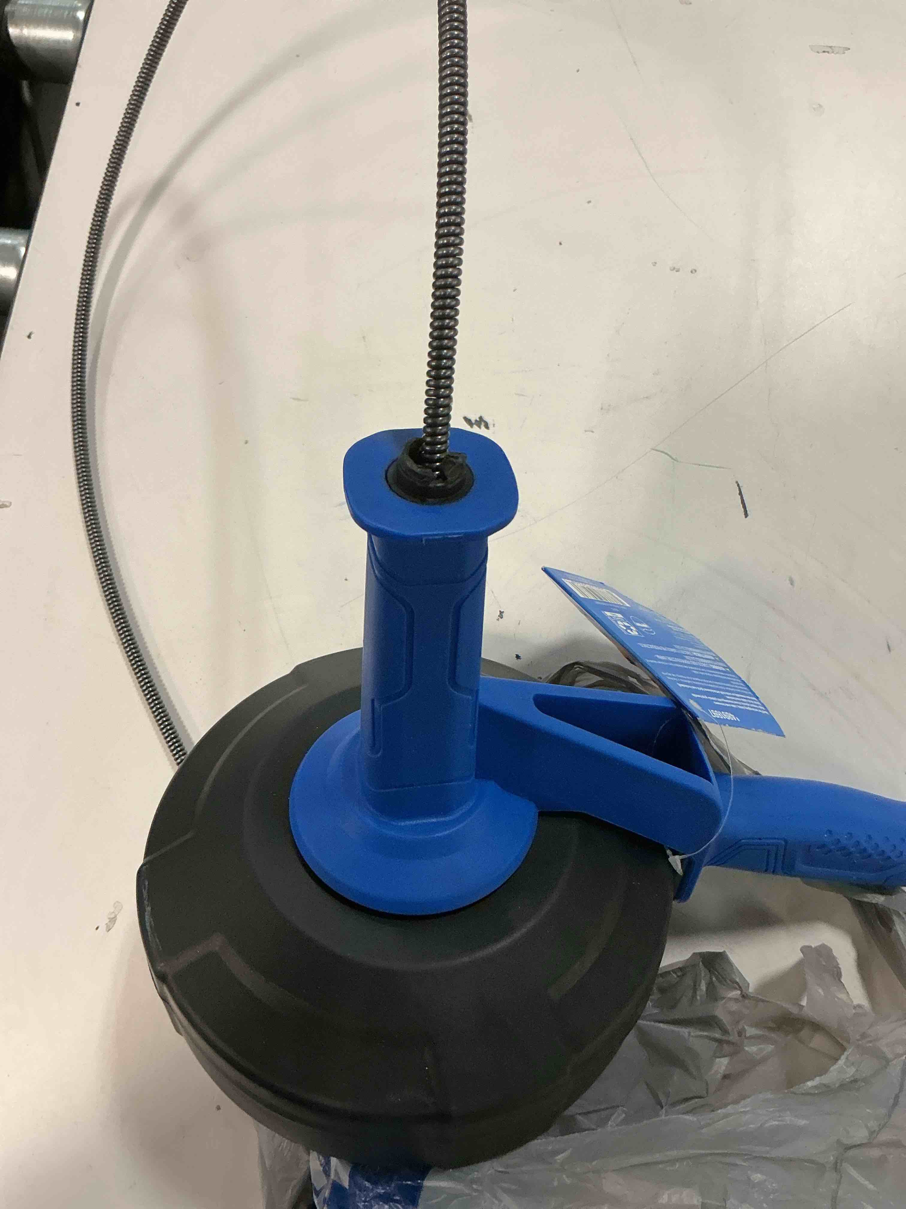 Condition photo showing As Is for kobalt 1/4-in x 25-ft high carbon wire hand auger for sink