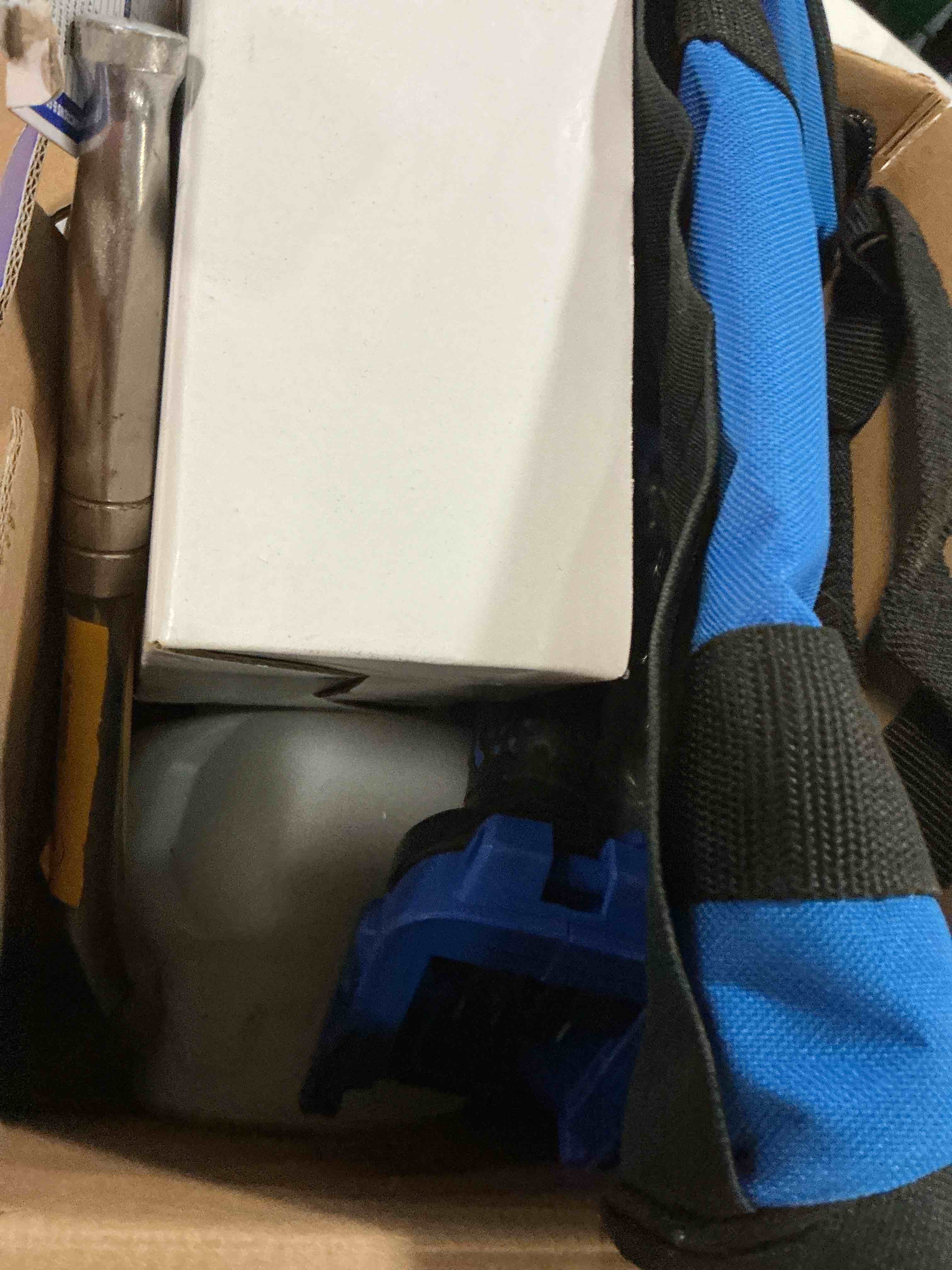 Condition photo showing As Is for 100+ bought last week kobalt cordless battery handheld hvlp paint sprayer (compatible with stains) item 