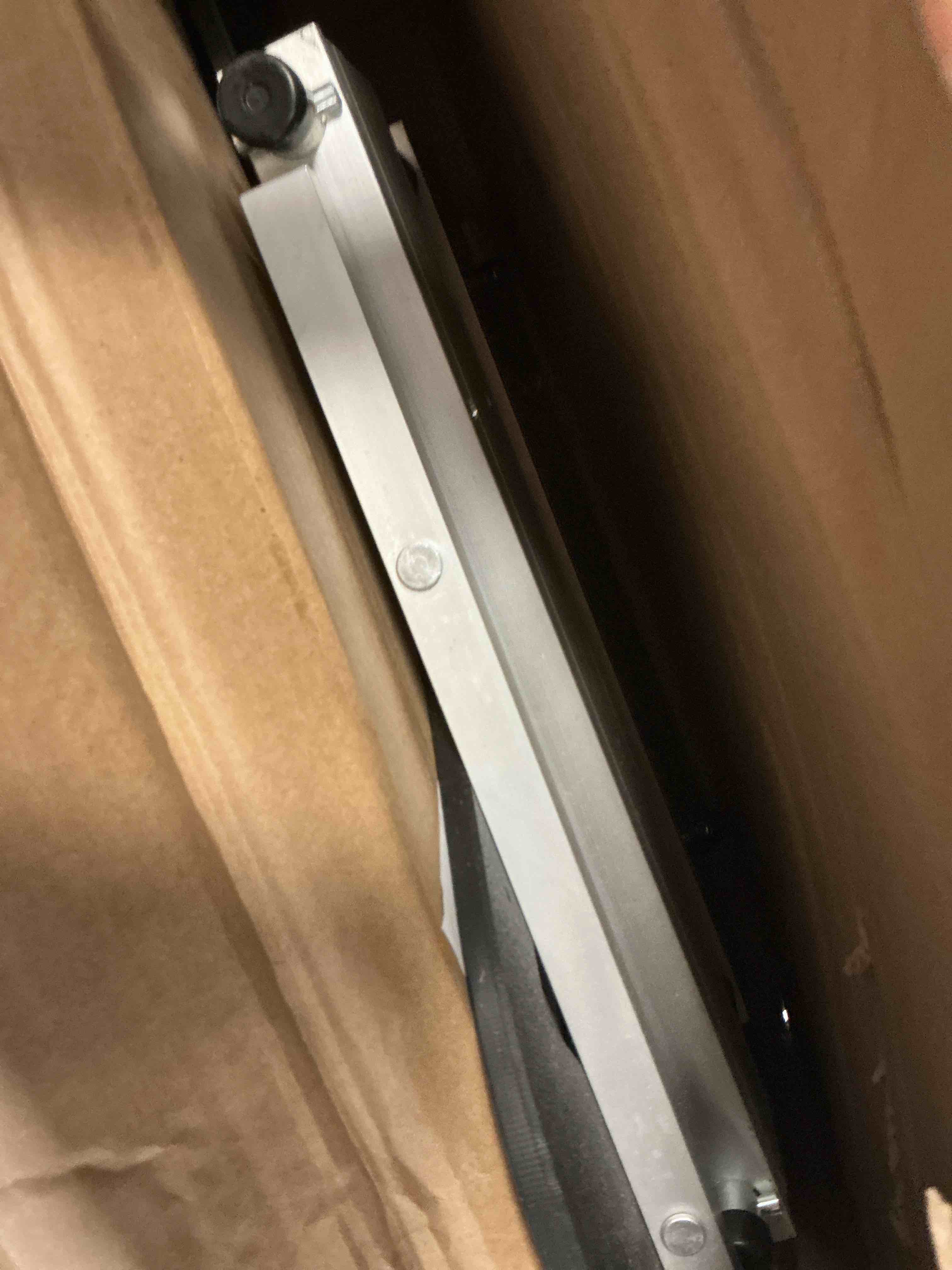 Condition photo showing As Is for marshalltown ultra-lite flooring cutter 13", made in the usa, cuts vinyl plank, laminate, engineered hardwood, siding, and more - honing stone included