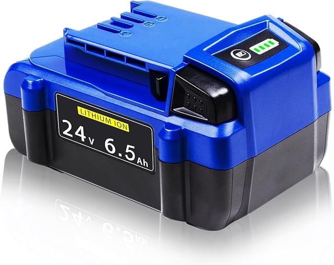 fske 6.5ah replacement for kobalt 24v battery kb624-03 kb524-03 kb424-03 - compatible with kobalt 24 volt max power tools