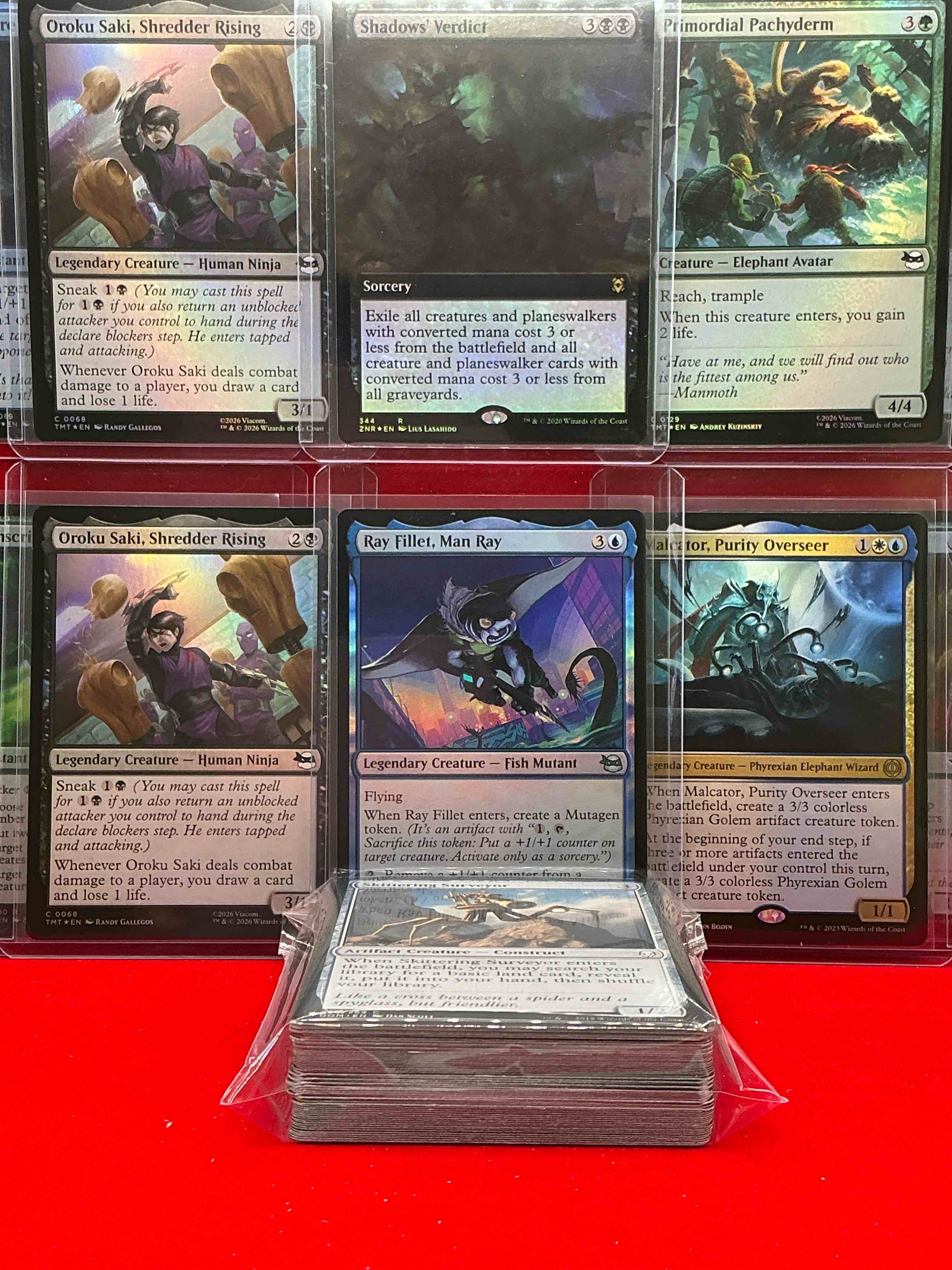Condition photo showing New/Like New for magic the gathering 50 card lot! lot includes 10 rare or holo foil cards! all cards in excellent shape condition! a great way to join the mtg craze!