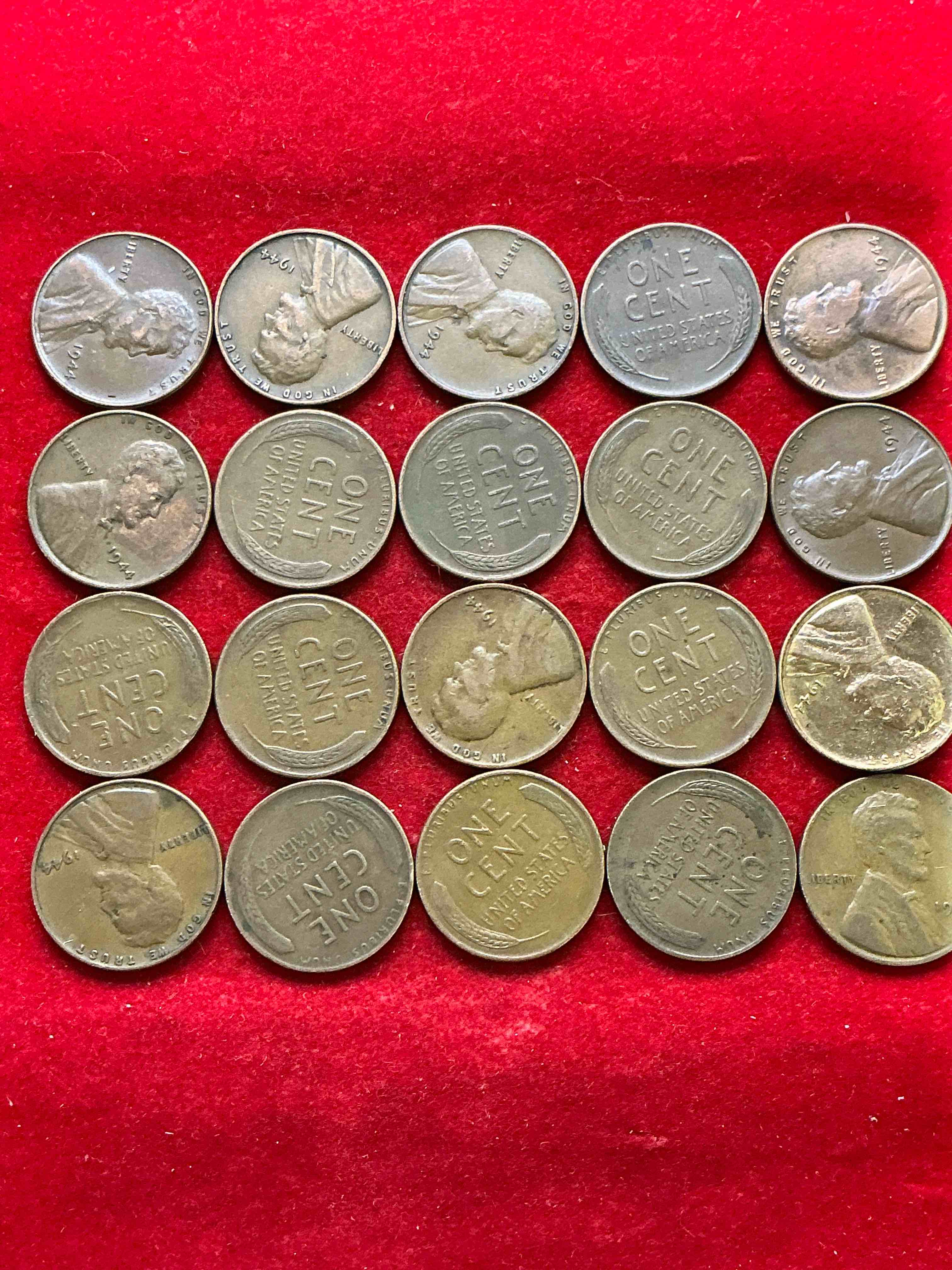 Condition photo showing Good Condition for 1944 calling world war 2 buffs! 1944 d-day era wheat pennies! d-day was june 6th, 1944 & was one of the most significant battles of wwii! own pieces of this era with these genuine 1944 wheat pennies in nice condition!