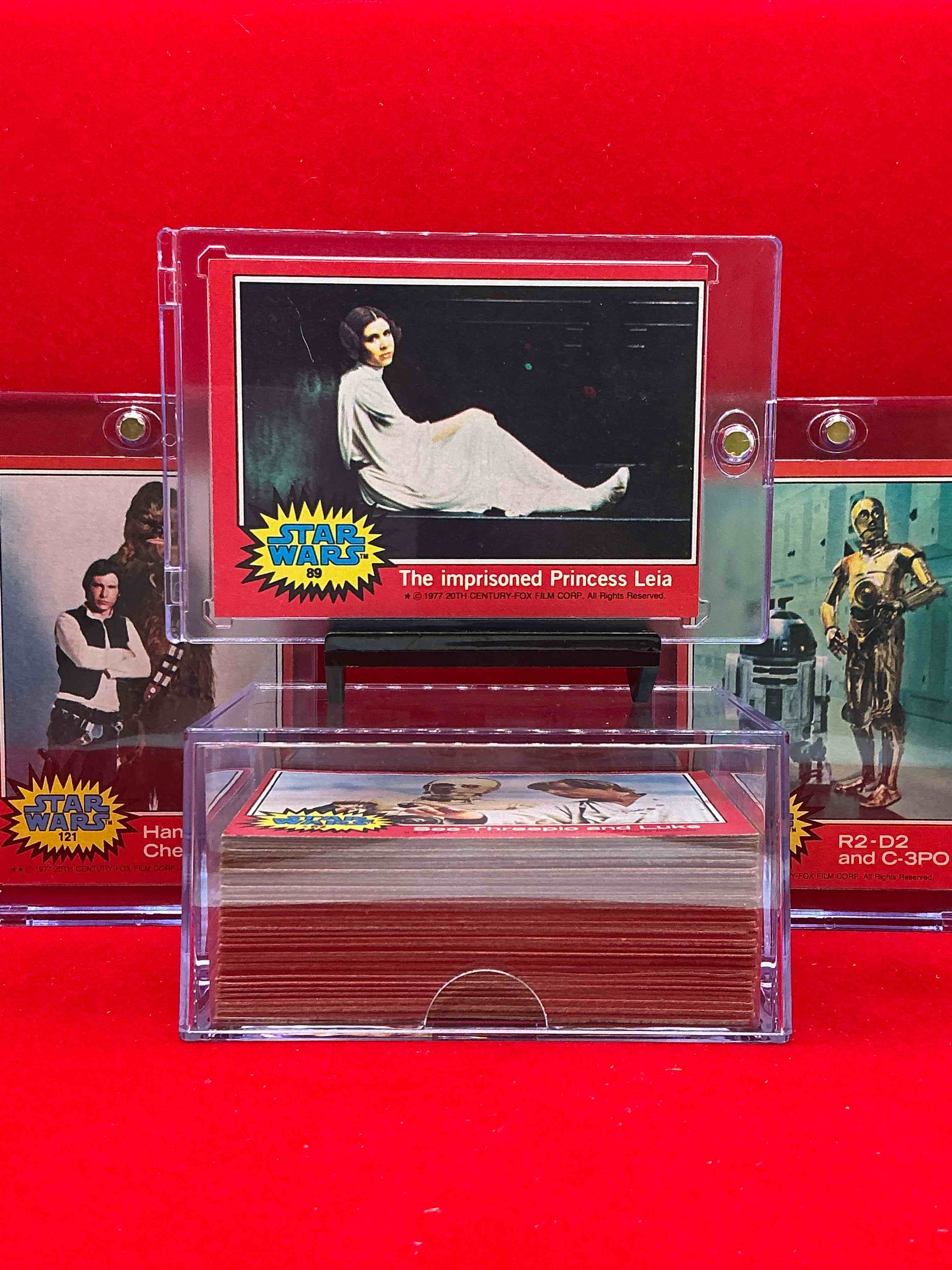 1977 star wars authentic original! complete 1977 star wars movie cards, series two red rare edition, all 66 cards included. cards in good to fine condition. an amazing way to get a very hard to find, genuine 1977 star wars cards!