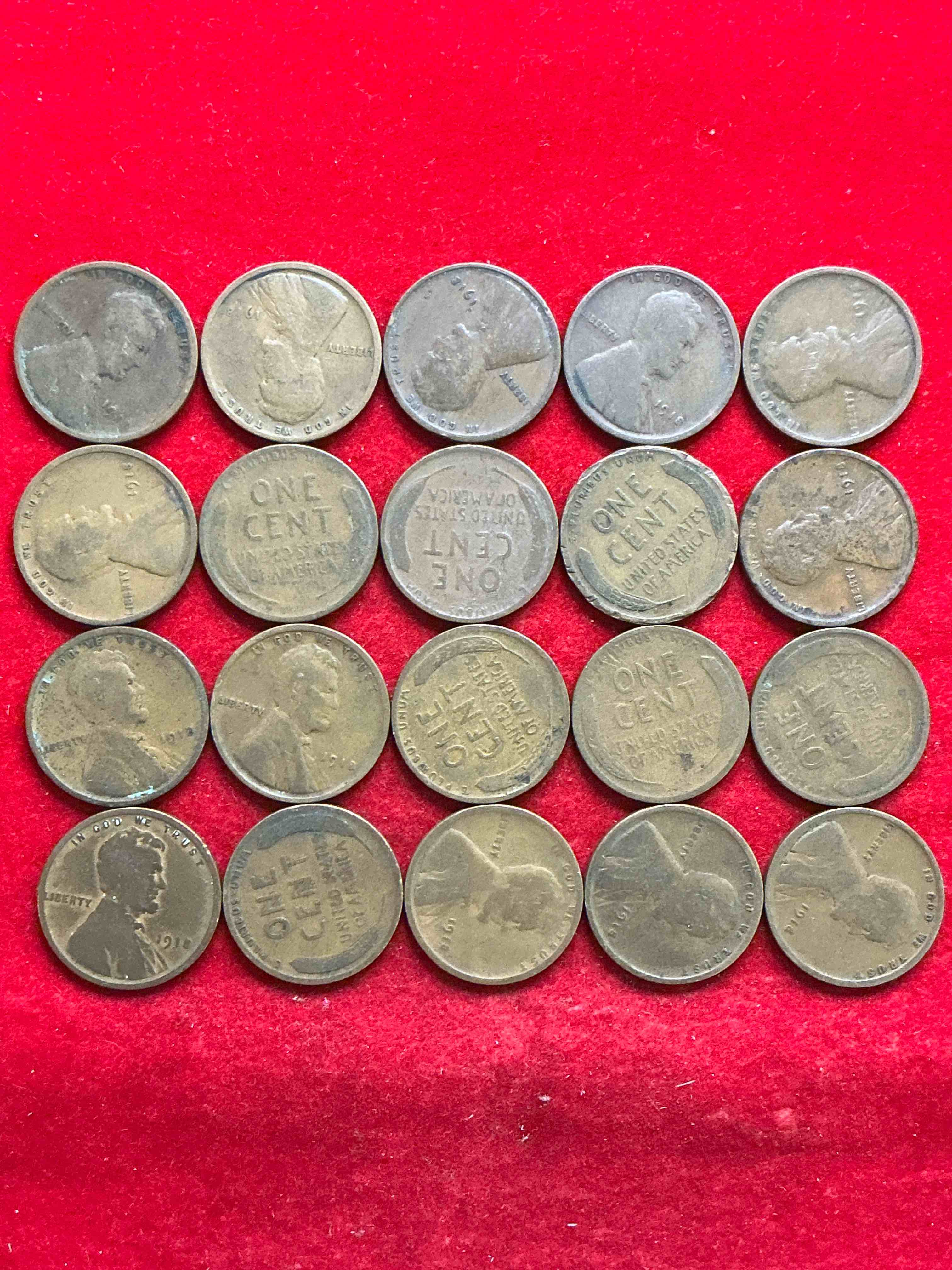 Condition photo showing Good Condition for 1918 wheat pennies, veterans take notice! military action of world war one ended with armistice day nov 11, 1918! armistice day eventually became veterans day. own pieces of this era with these rare 1918 world war one era lincoln wheat cent pennies! hard to find & great for world war one buffs!