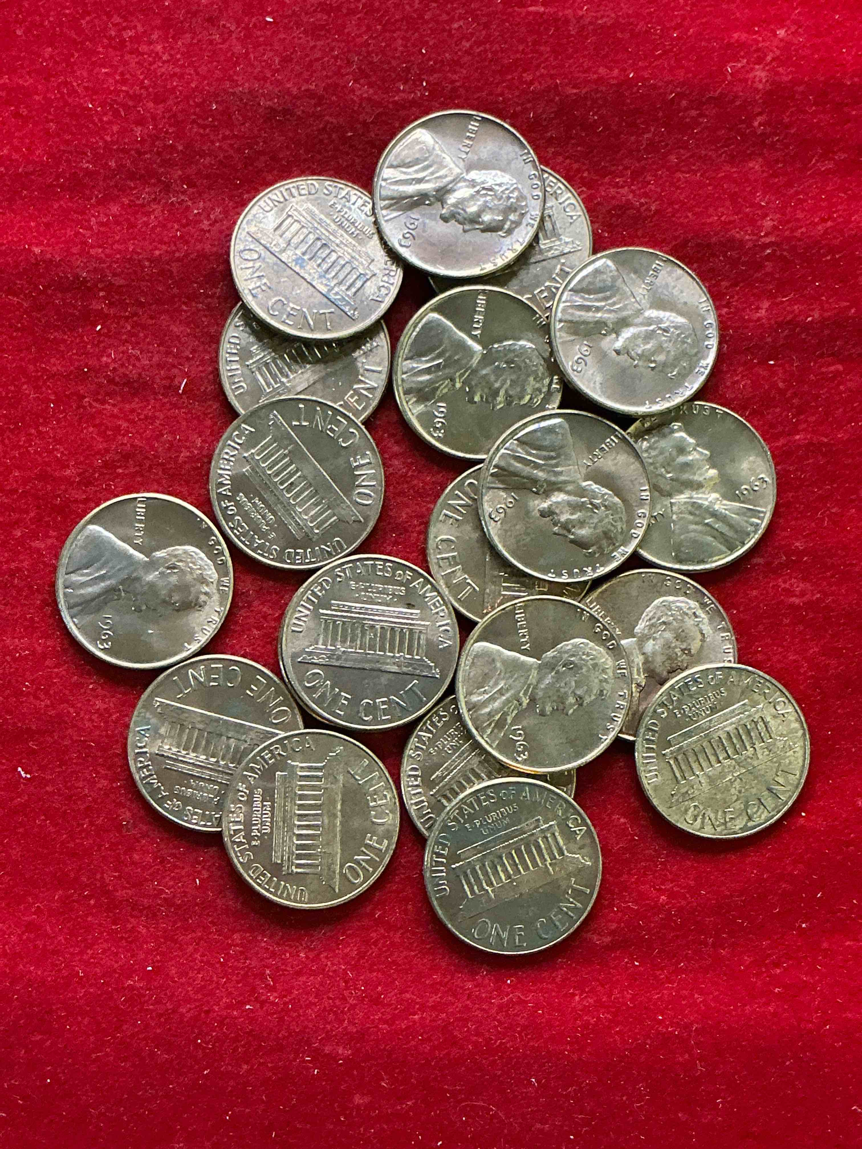 Condition photo showing New/Like New for 1963 "i have a dream" era brilliant uncirculated wheat pennies! these 1963 pennies are direct from the original treasury rolls & haven't seen the light of day since 1963! dr. martin luther king famously gave his "i have a dream" speech on aug 28, 1963. own pieces of this era with these incredible pieces of history!