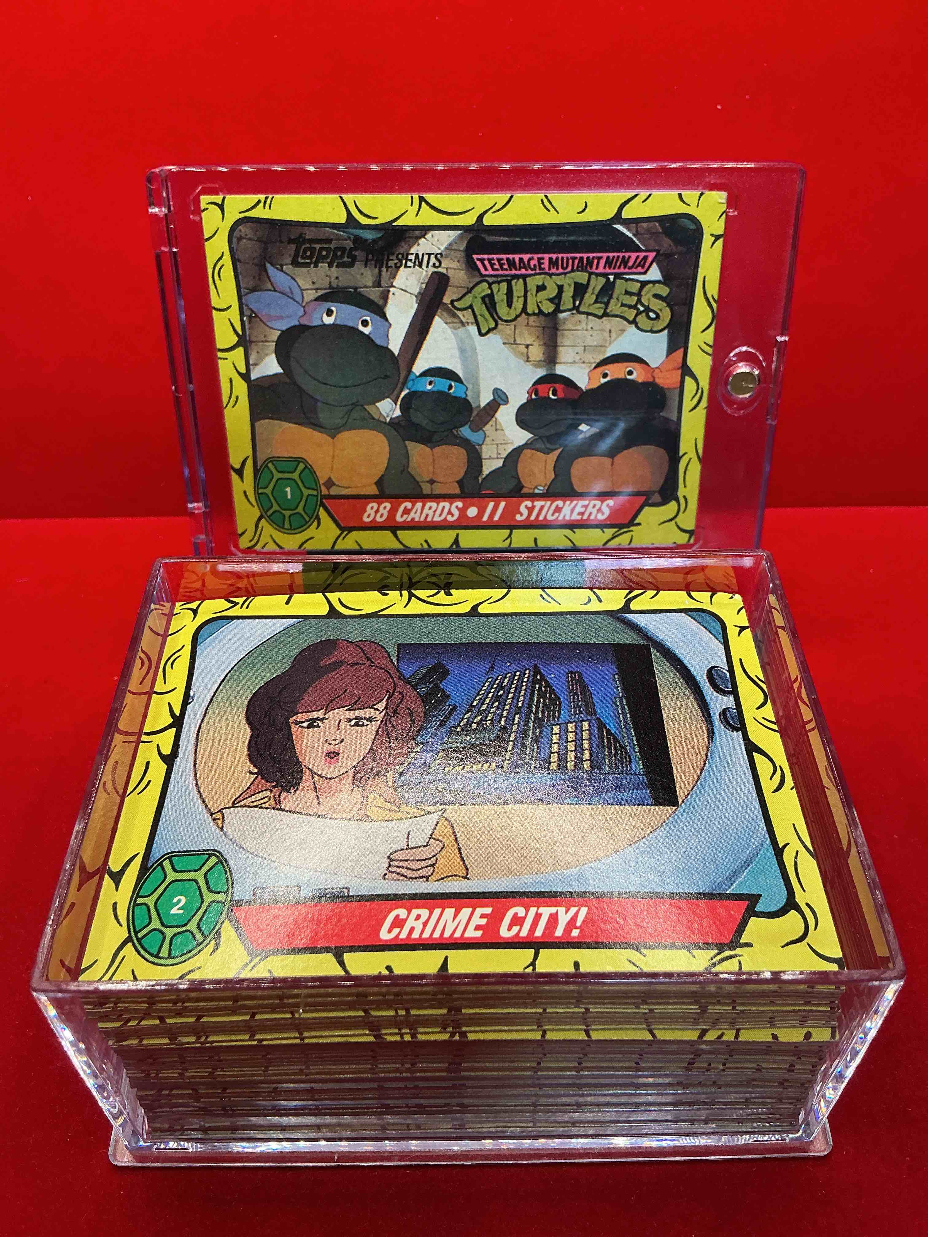 1989 ninja turtle wow! totally complete original, authentic teenage mutant ninja turtles complete trading cards! all 88 cards included! excellent condition! your chance to own a genuine tmnt original serious collectible!