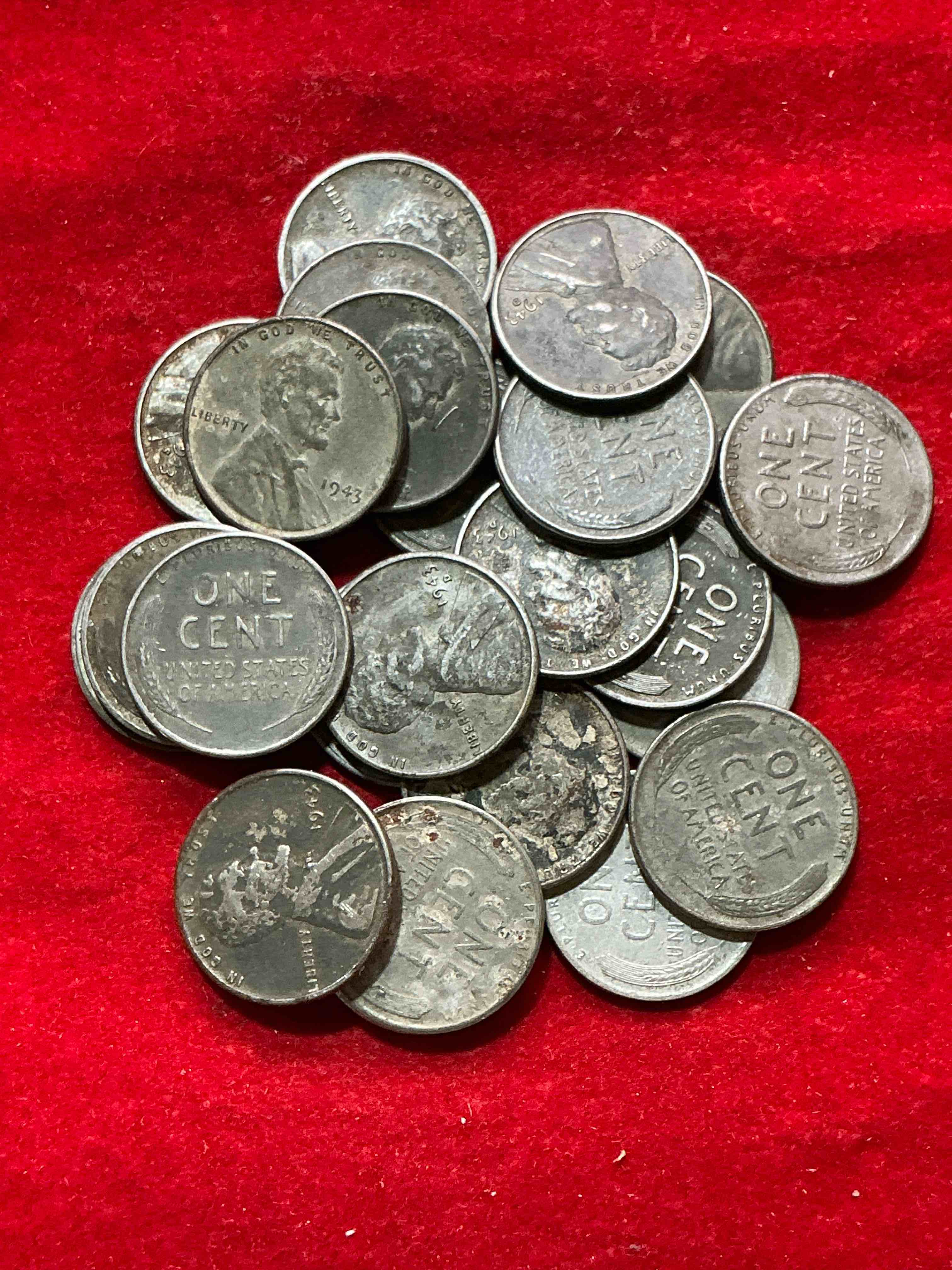 Condition photo showing Good Condition for 1943 world war il history! did you know that in 1943 copper was so valuable for making ammunition that the u.s. treasury made pennies out of steel?! 1943 steel pennies have become valuable, rare collector items! up for auction are rare wwii steel pennies appearing circulated. own pieces of world war ii history that are an awesome investment!