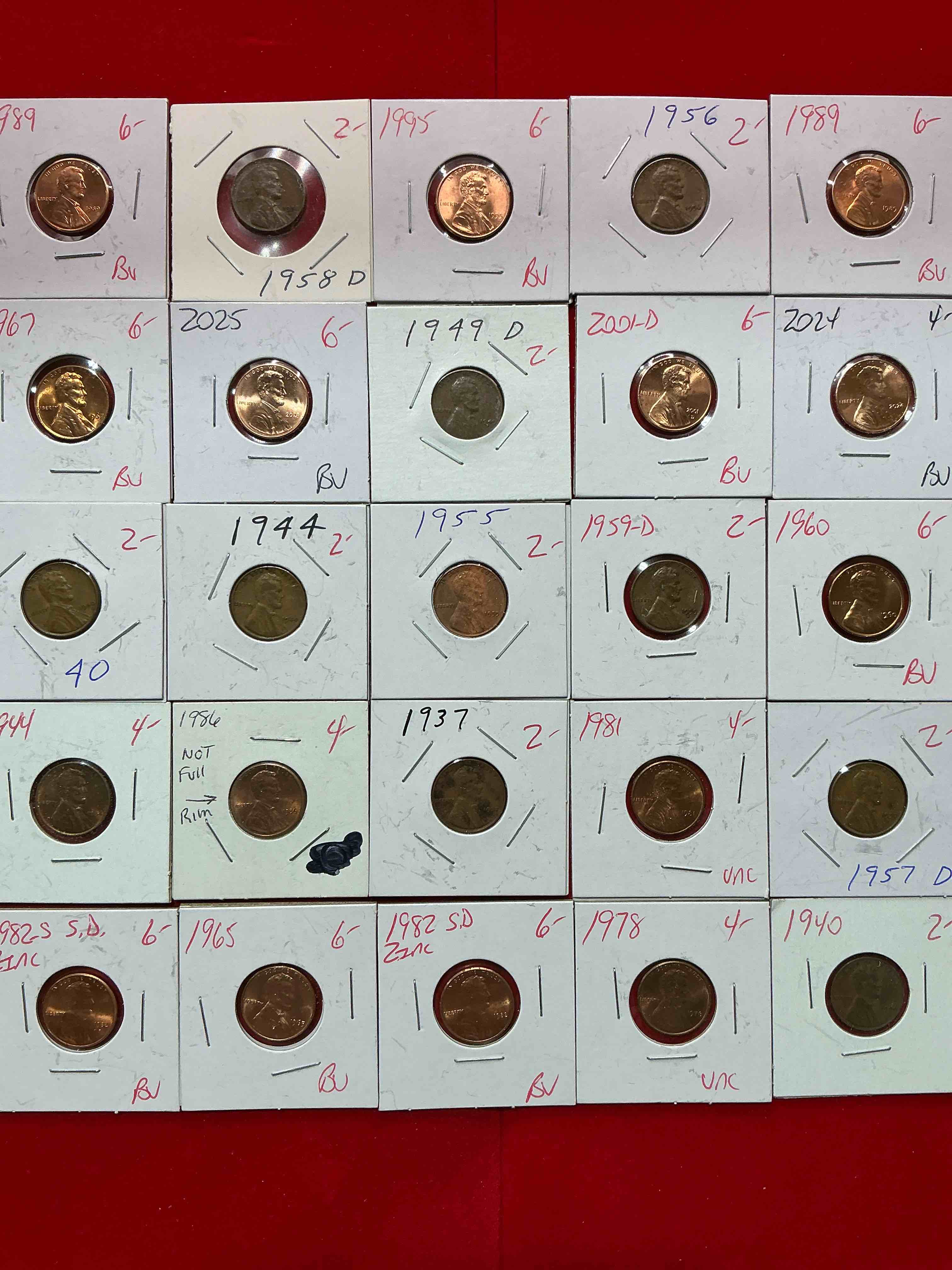 Condition photo showing Good Condition for penny palooza closeout! wow! awesome pennies, vintage, antique, brilliant uncirculated & more galore! u.s. treasury has stopped making pennies forever... get ther while you can! check out this incredible closeout collectic of incredibly cool pennies spanning decades! bid is per coin/ltem & all coins encased for protection! a true smorgasbord collector's dream! each penny collection is unique & includes a mix of rare dates, multiple mint marks, antique, vintage, modern, uncirculated & more! disregard original price marks on pieces, this is a true auction closeout! an incredible opportunity for re-sellers & collectors!